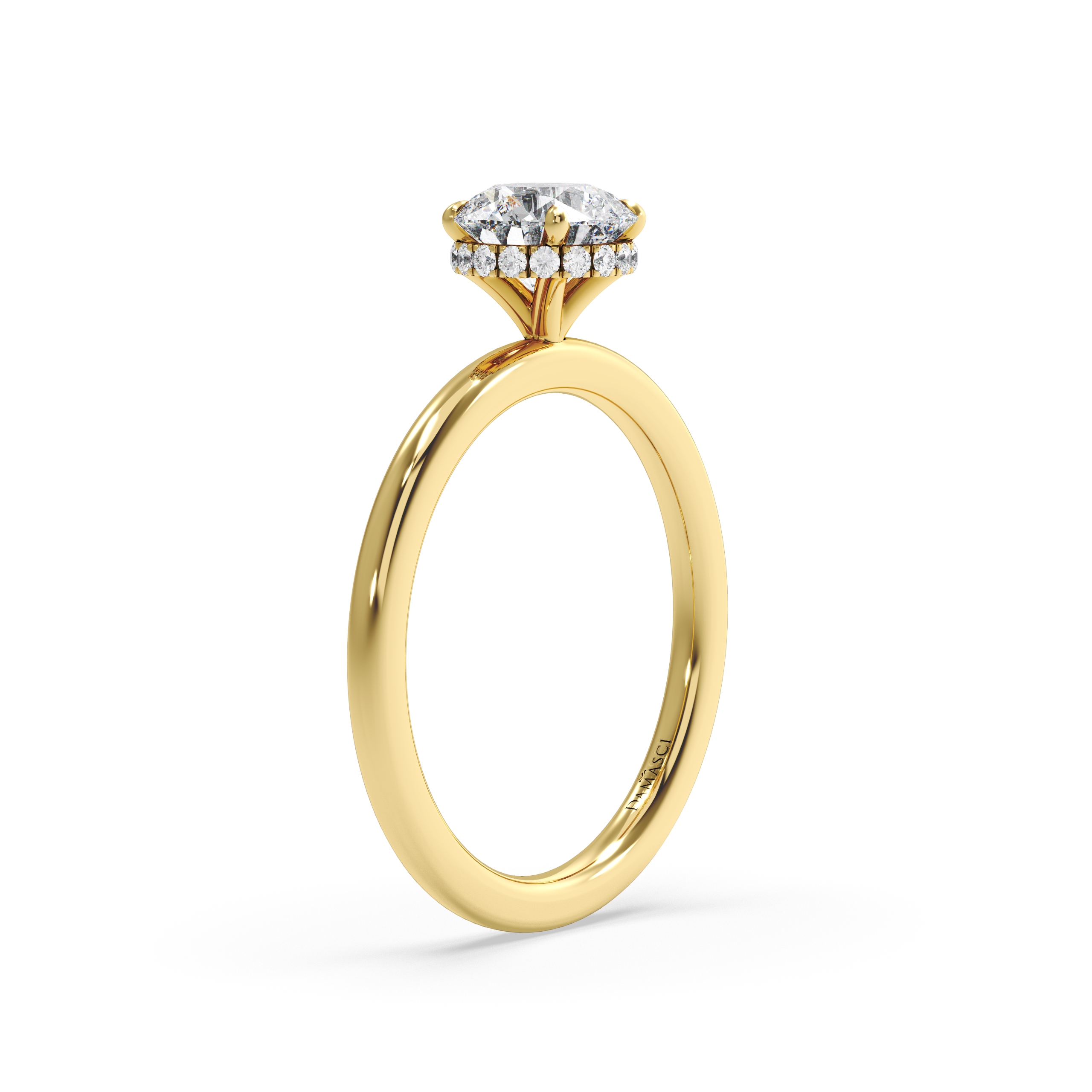 Hidden Halo with Simple Band - Round