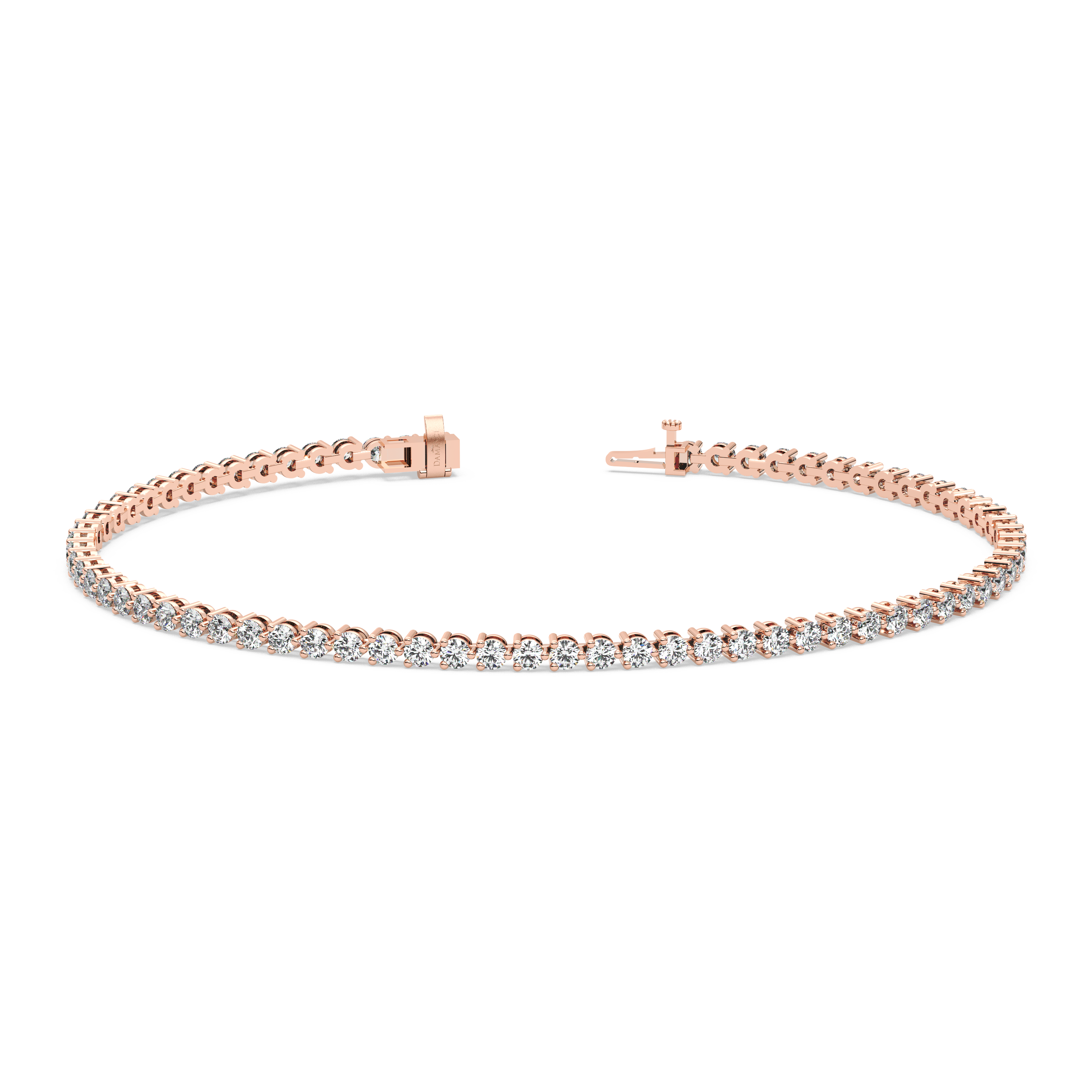 Three-Prong Diamond Tennis Bracelet (2.22 TCW)