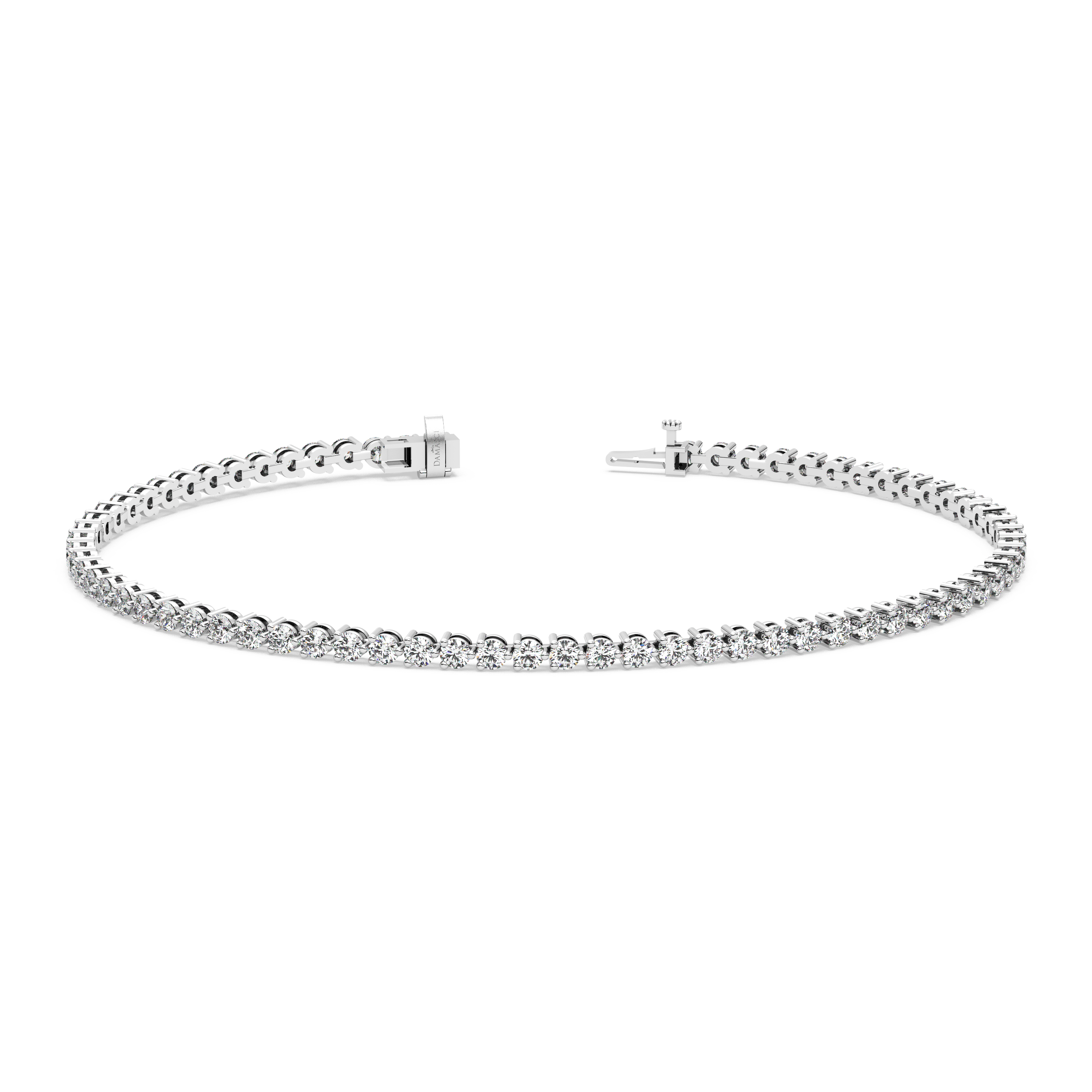 Three-Prong Diamond Tennis Bracelet (2.22 TCW)