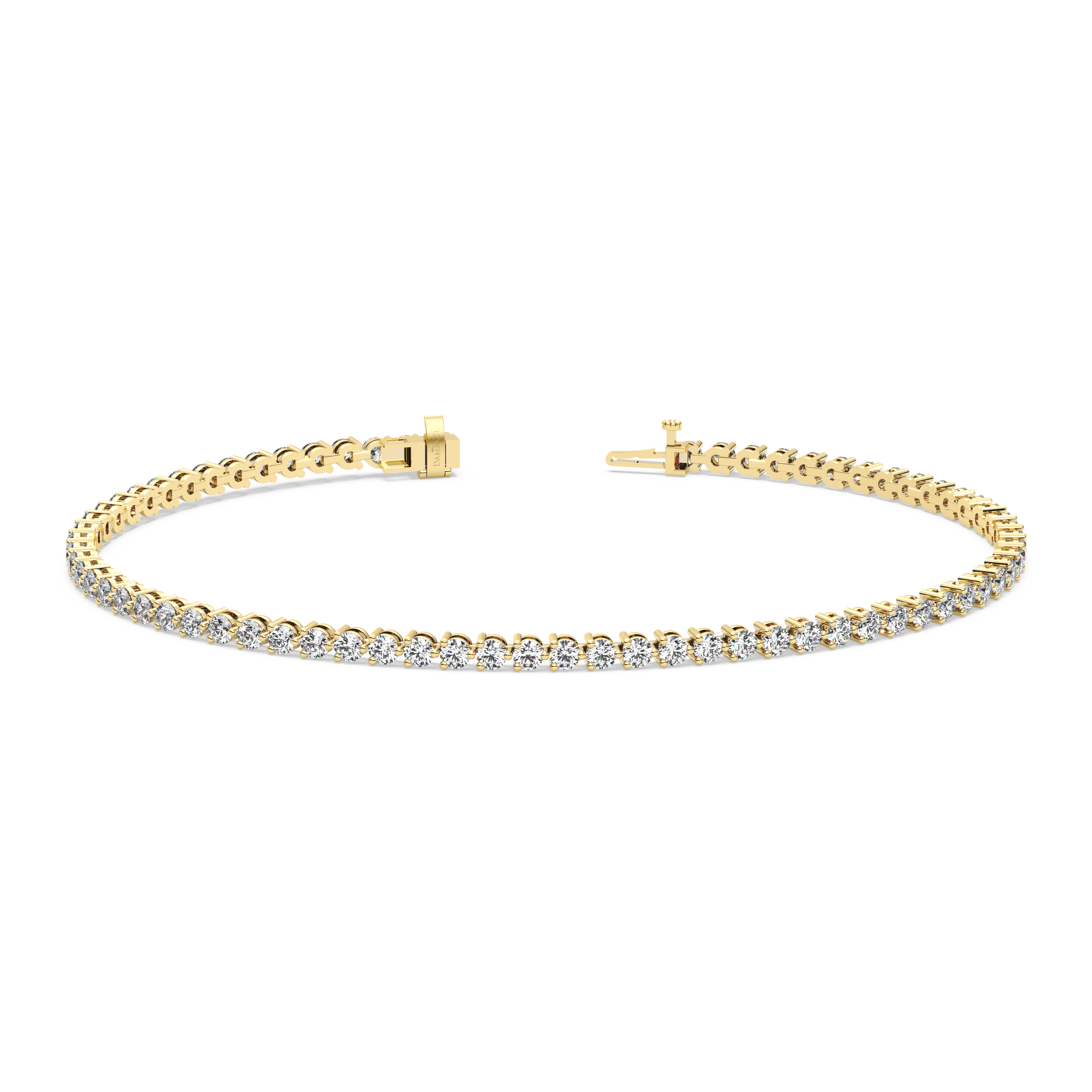 Three-Prong Diamond Tennis Bracelet (2.22 TCW)