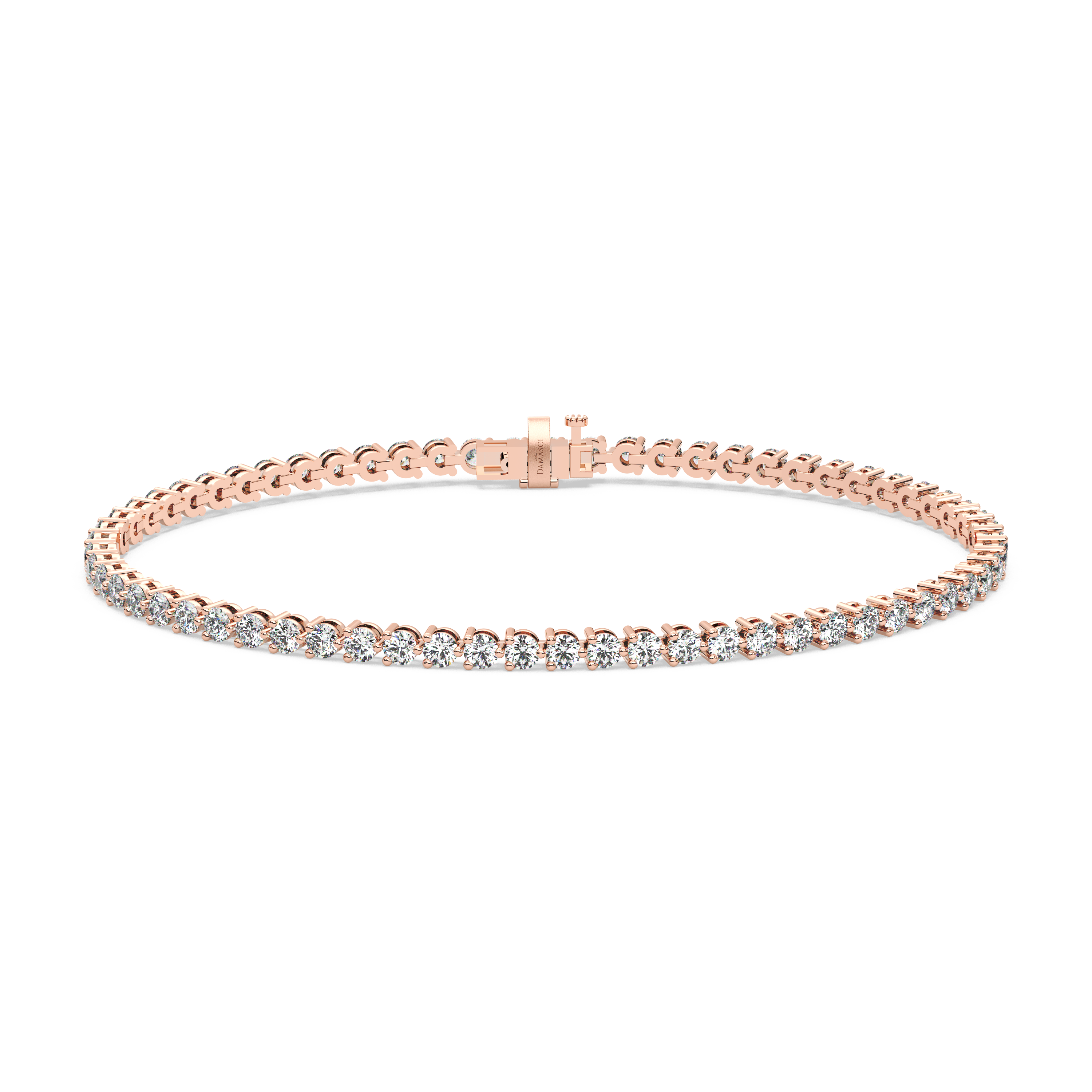 Three-Prong Diamond Tennis Bracelet (3.1 TCW)