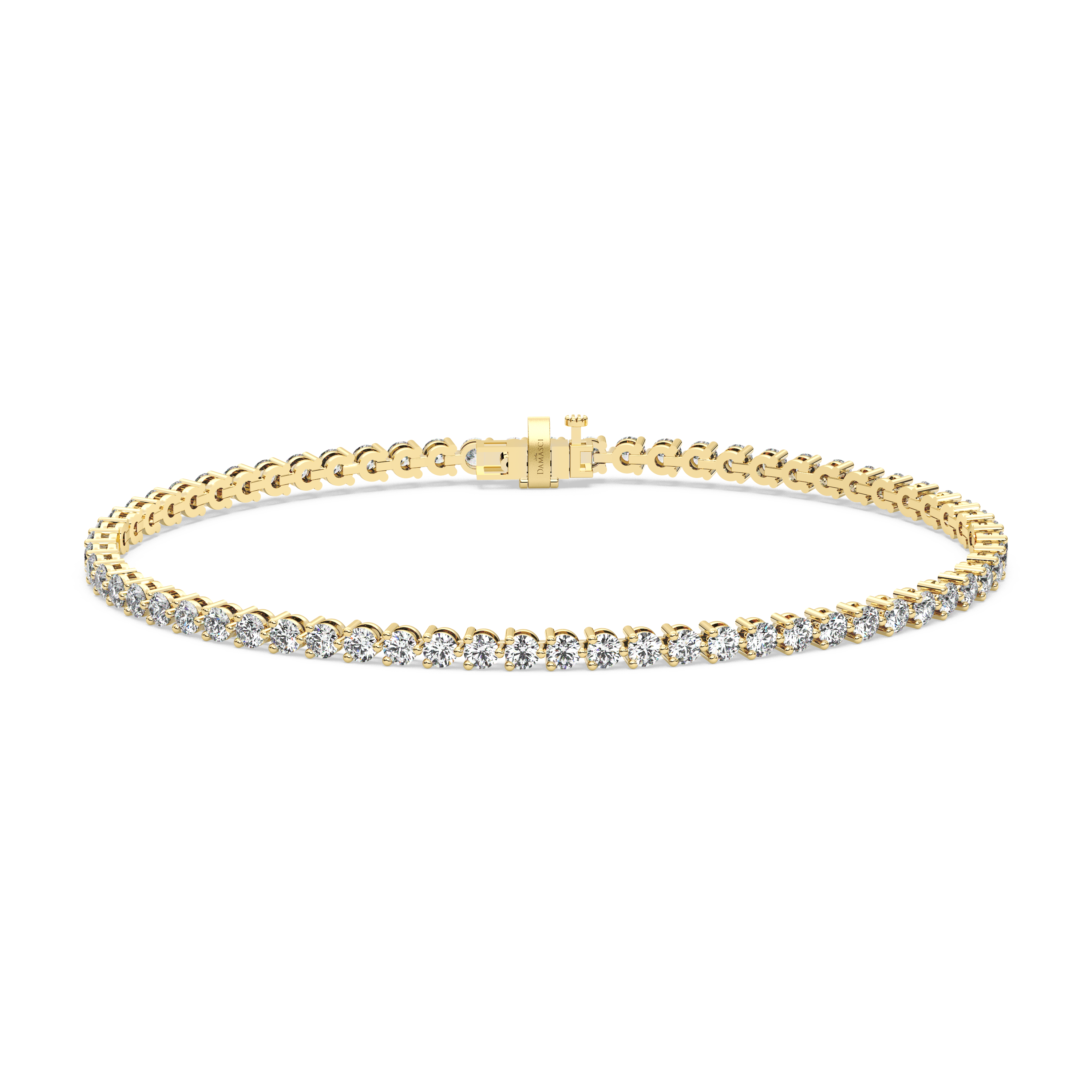 Three-Prong Diamond Tennis Bracelet (3.1 TCW)