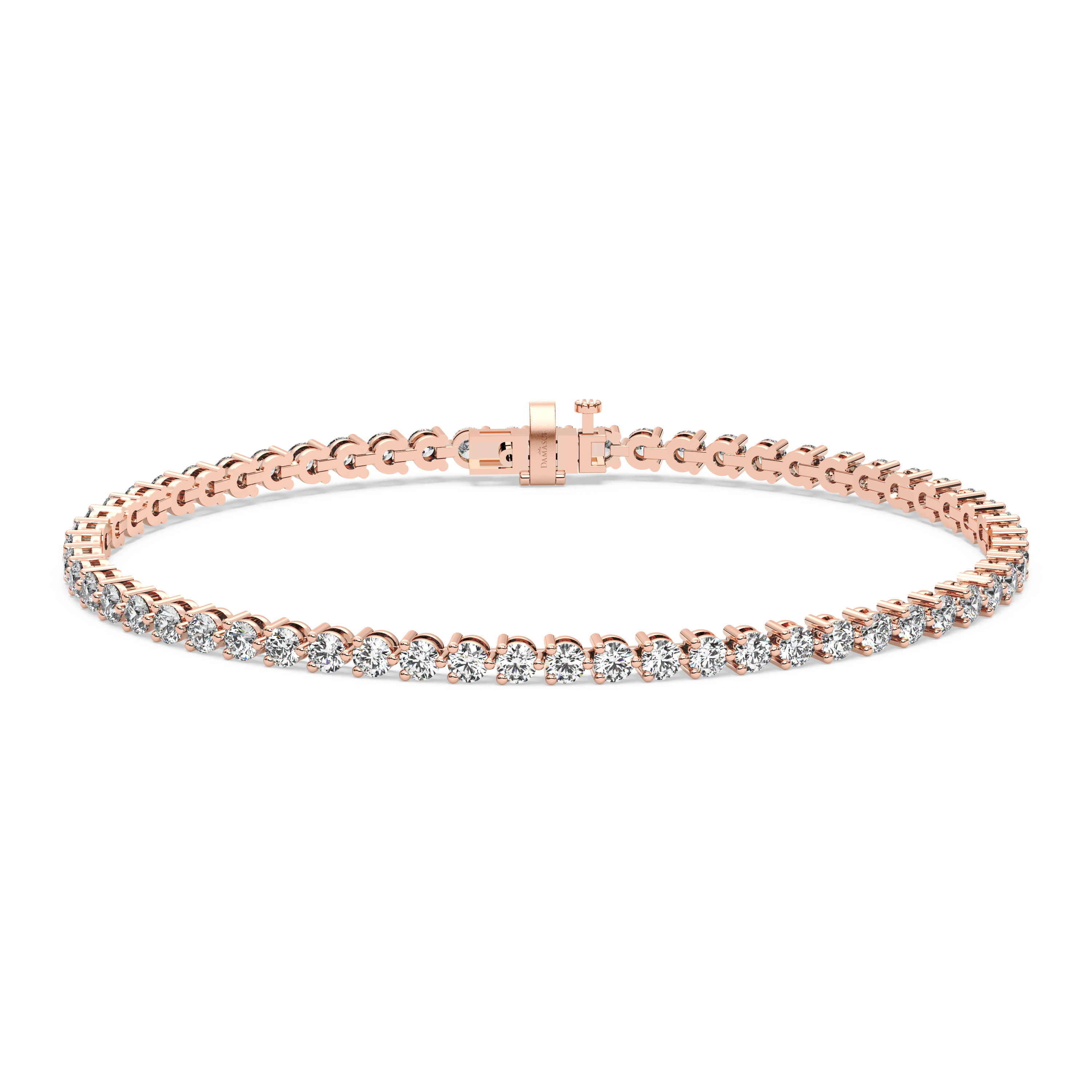 Three-Prong Diamond Tennis Bracelet (4.125 TCW)