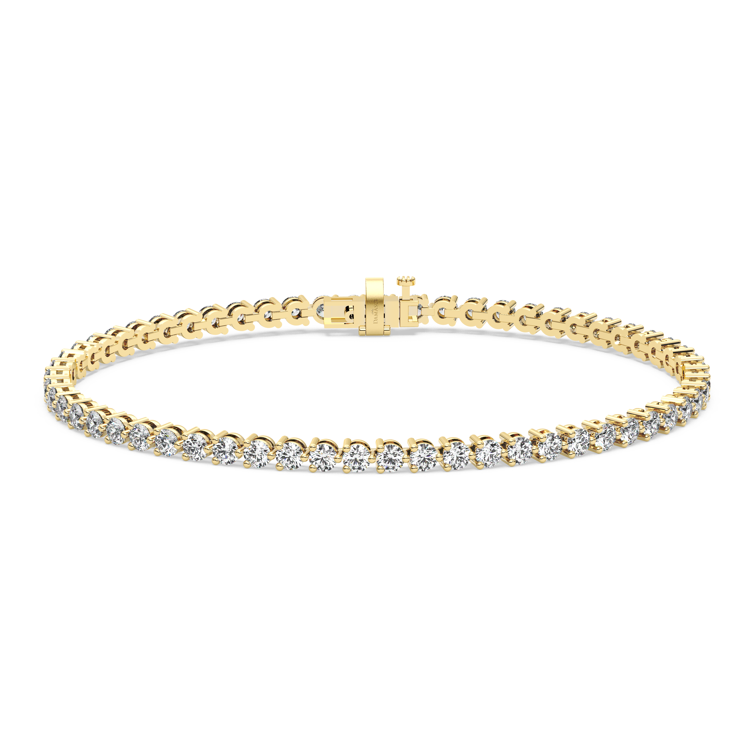 Three-Prong Diamond Tennis Bracelet (4.125 TCW)