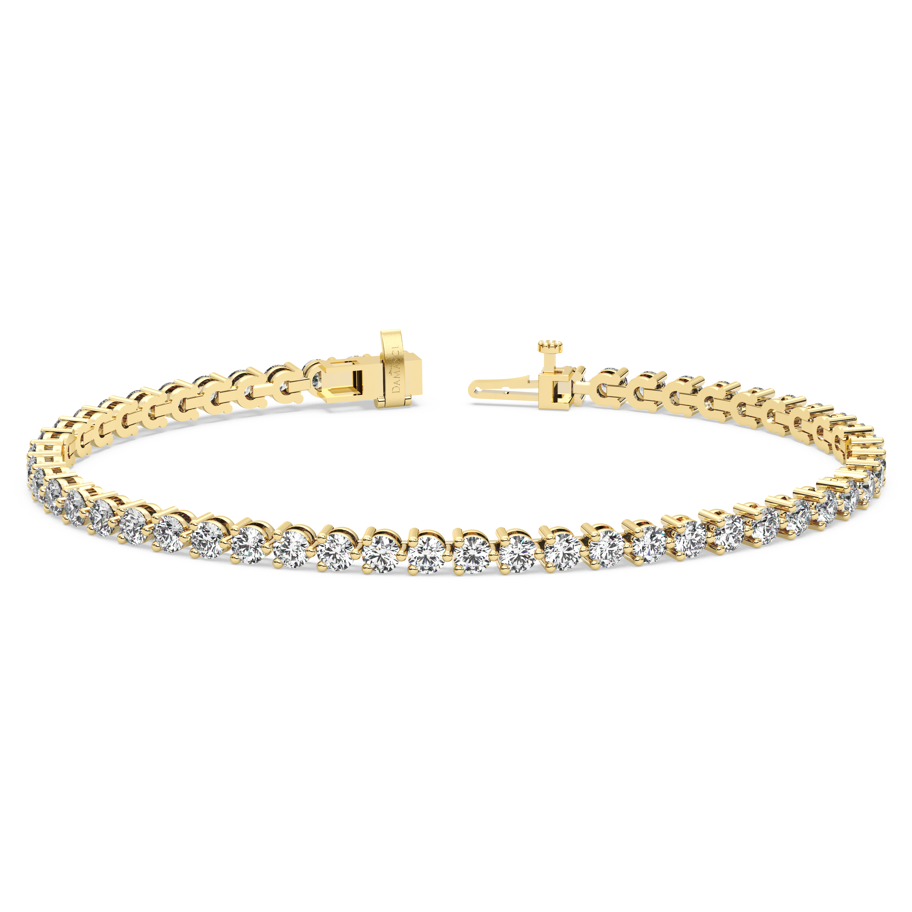 Three-Prong Diamond Tennis Bracelet (5 TCW)