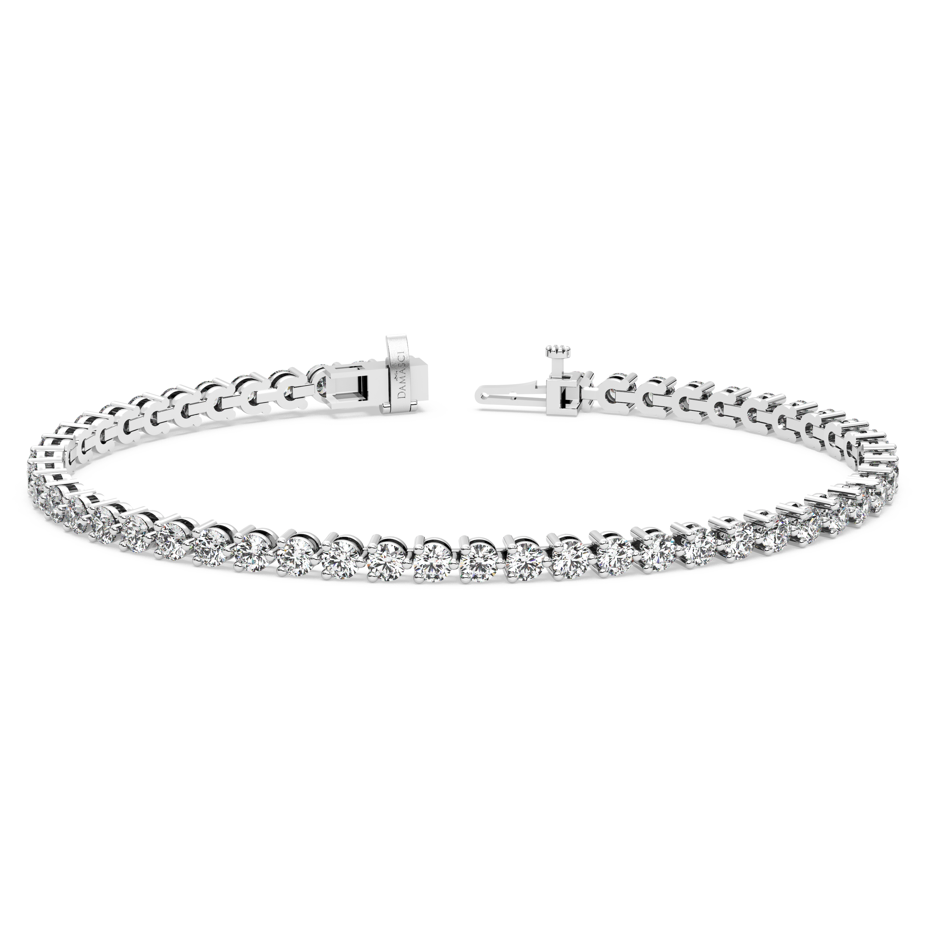 Three-Prong Diamond Tennis Bracelet (5 TCW)