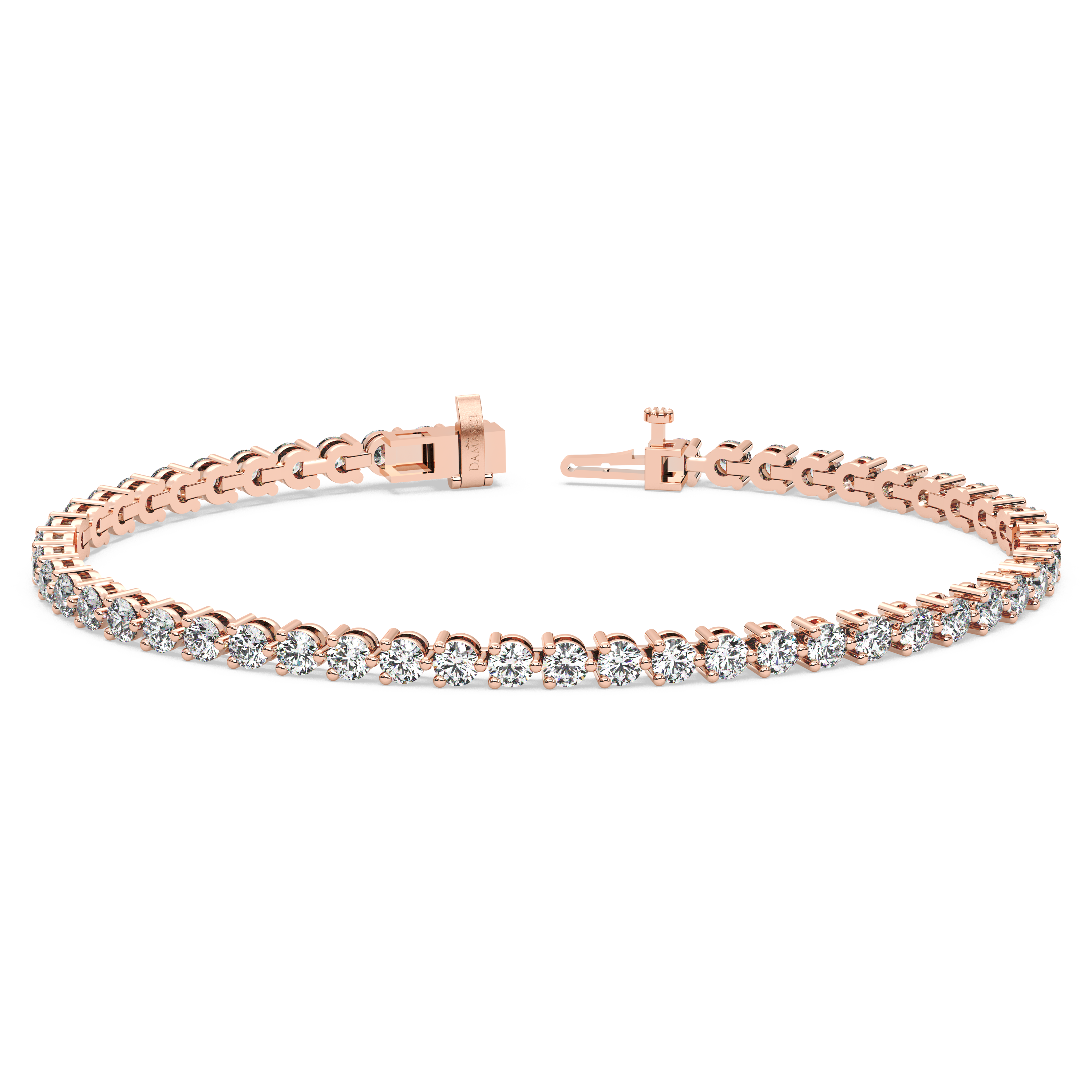 Three-Prong Diamond Tennis Bracelet (5 TCW)