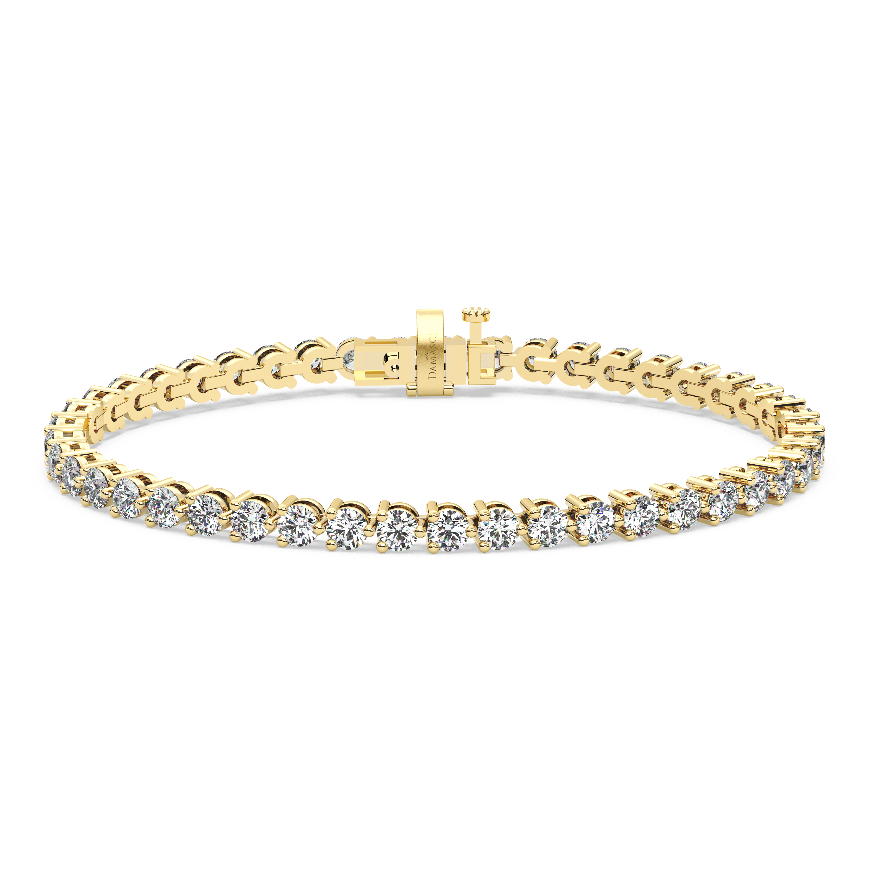 Three-Prong Diamond Tennis Bracelet (6.3 TCW)