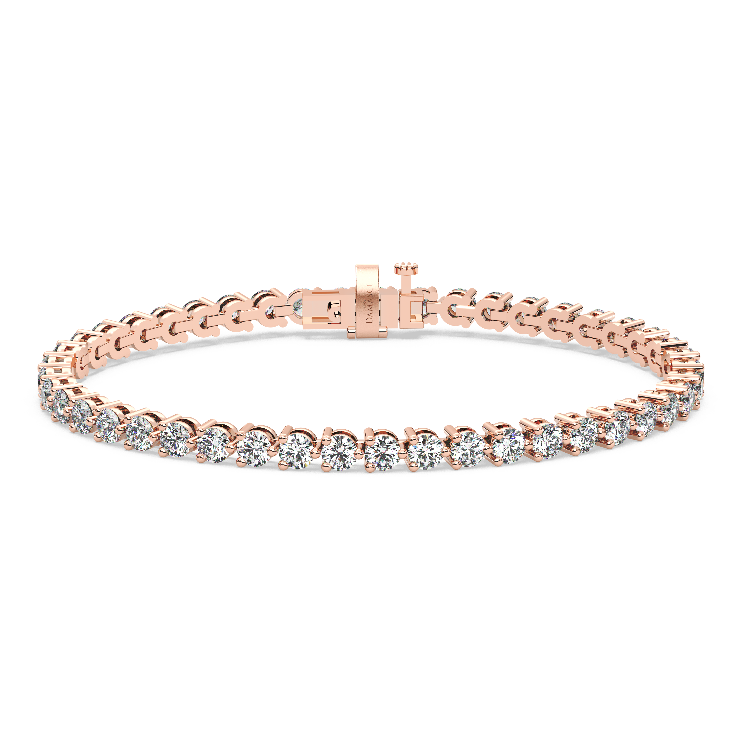 Three-Prong Diamond Tennis Bracelet (6.3 TCW)