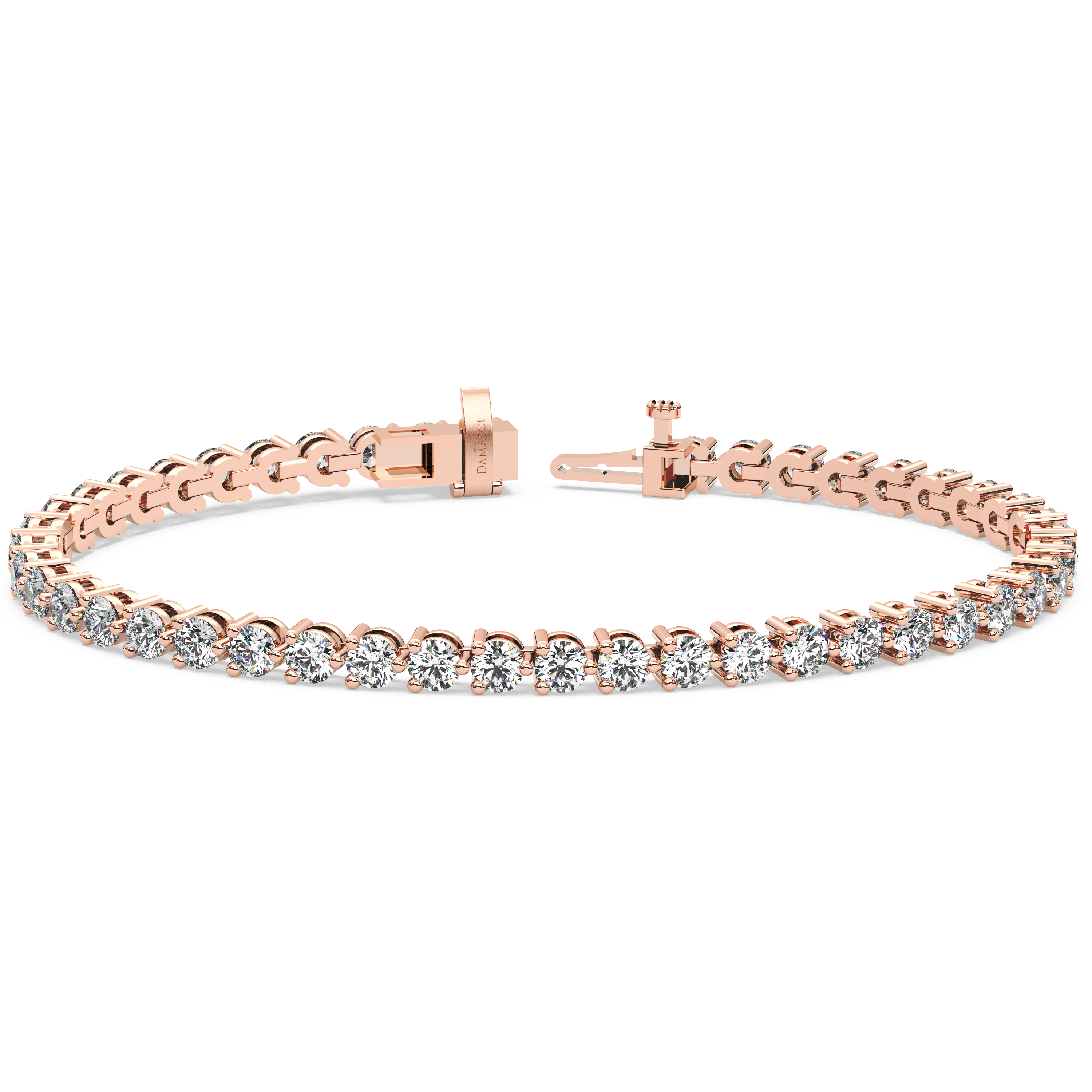 Three-Prong Diamond Tennis Bracelet (6.3 TCW)