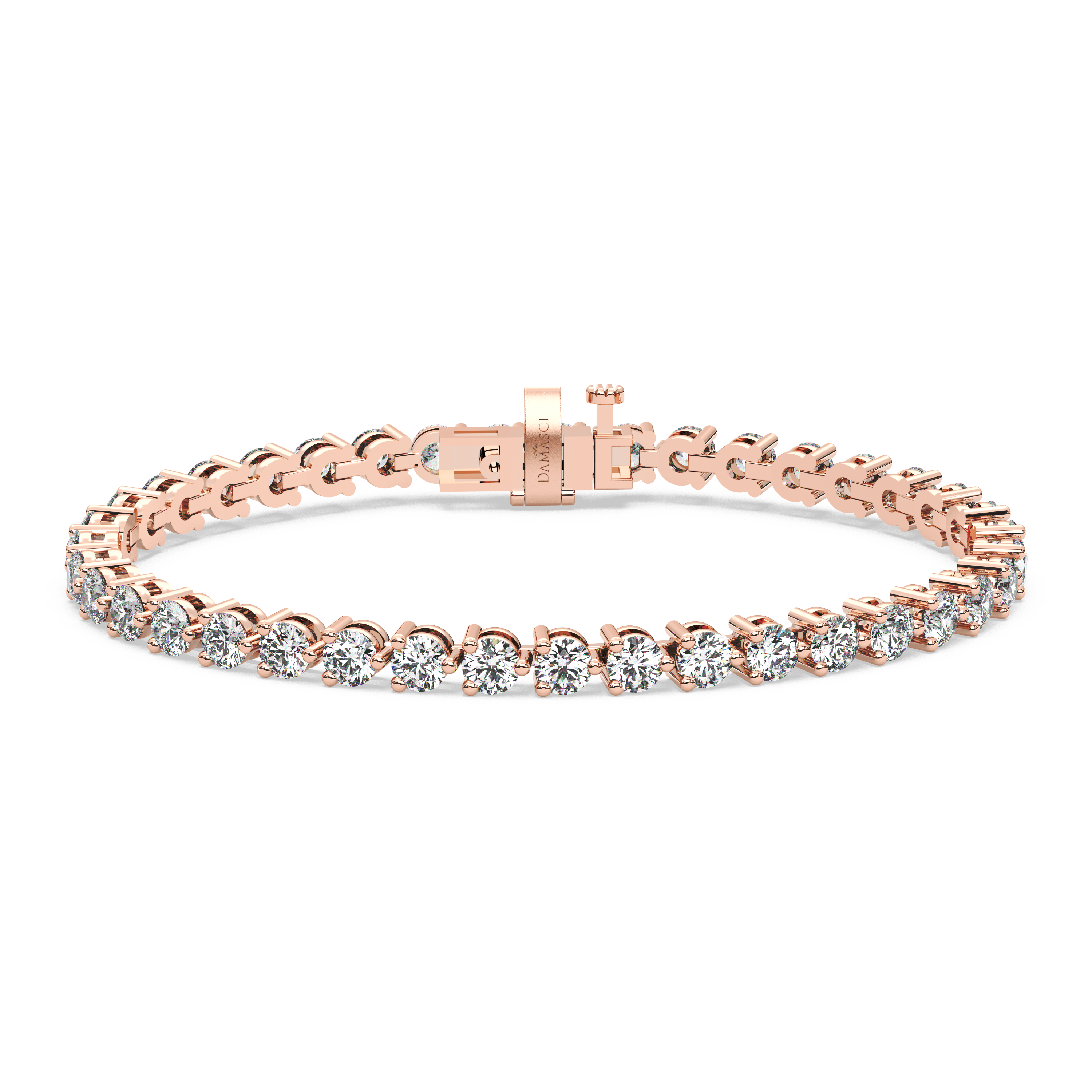 Three-Prong Diamond Tennis Bracelet (7.8 TCW)