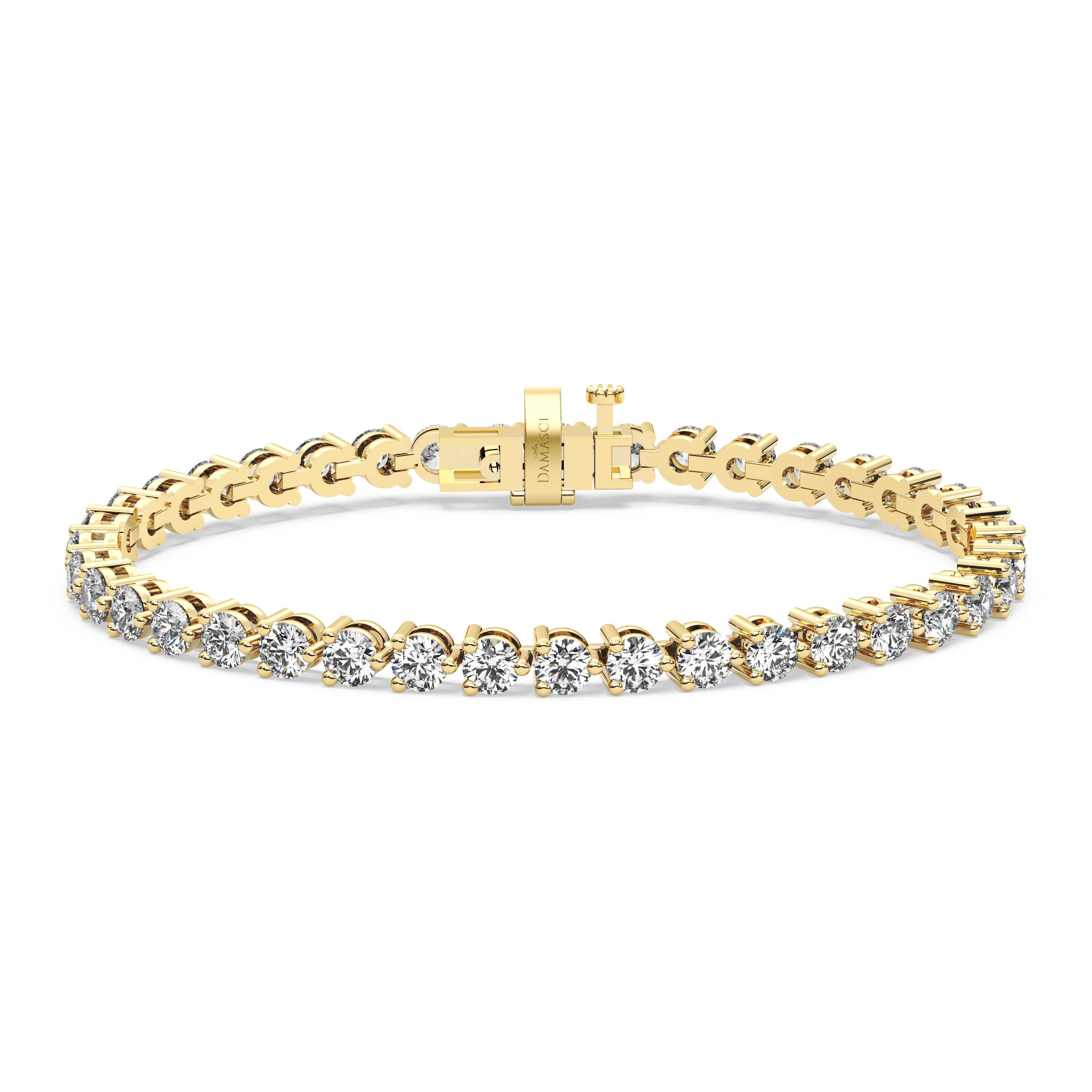 Three-Prong Diamond Tennis Bracelet (7.8 TCW)