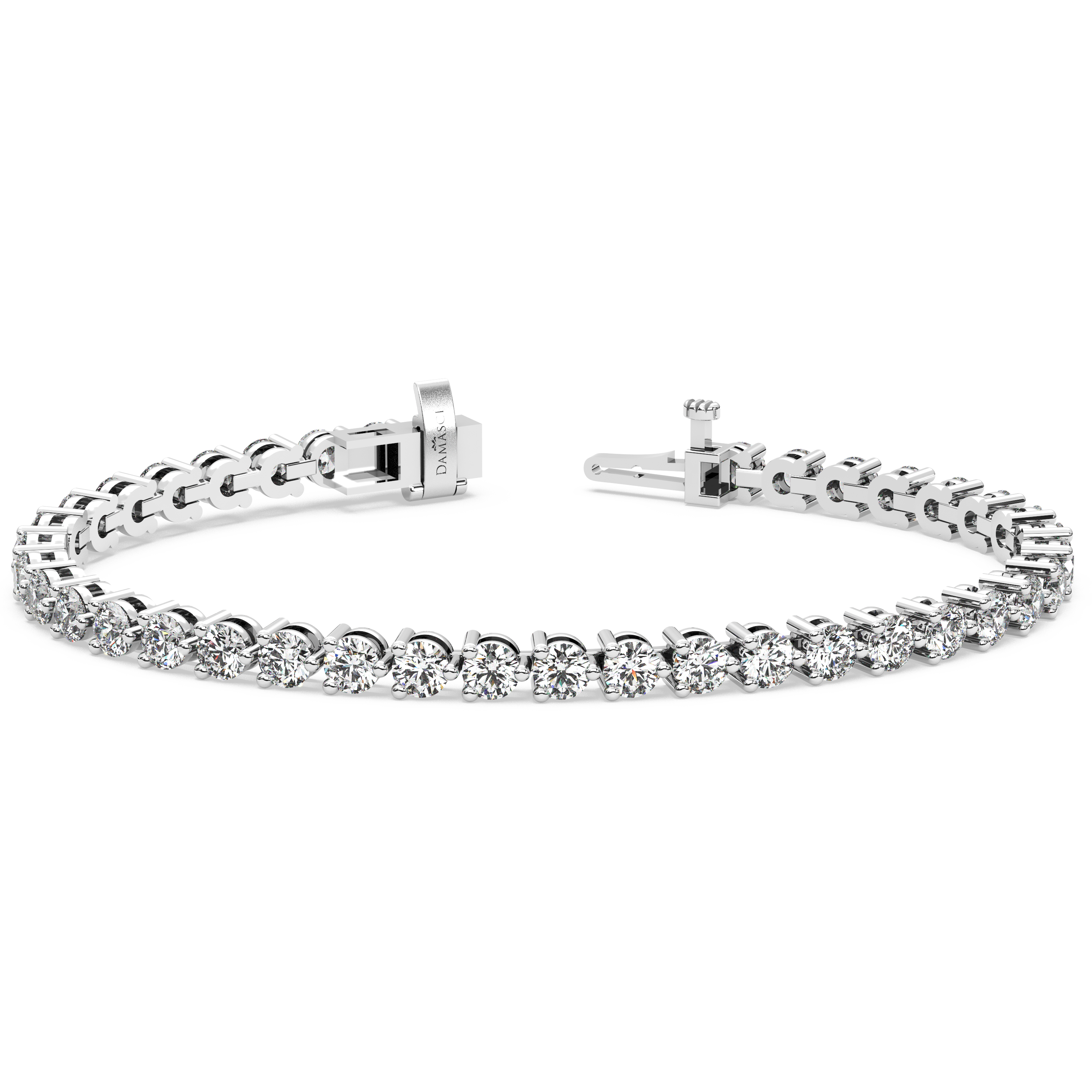 Three-Prong Diamond Tennis Bracelet (7.8 TCW)