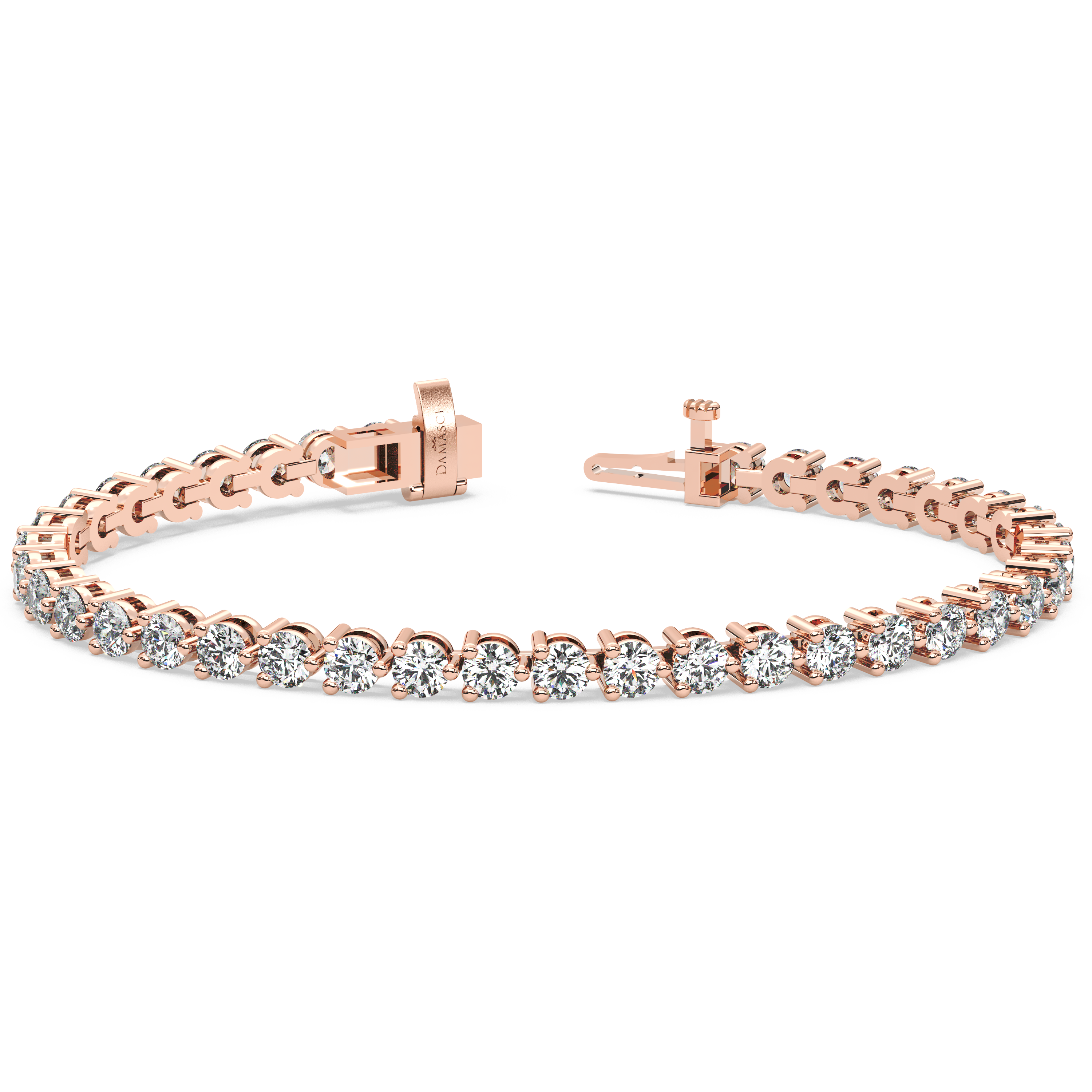 Three-Prong Diamond Tennis Bracelet (7.8 TCW)