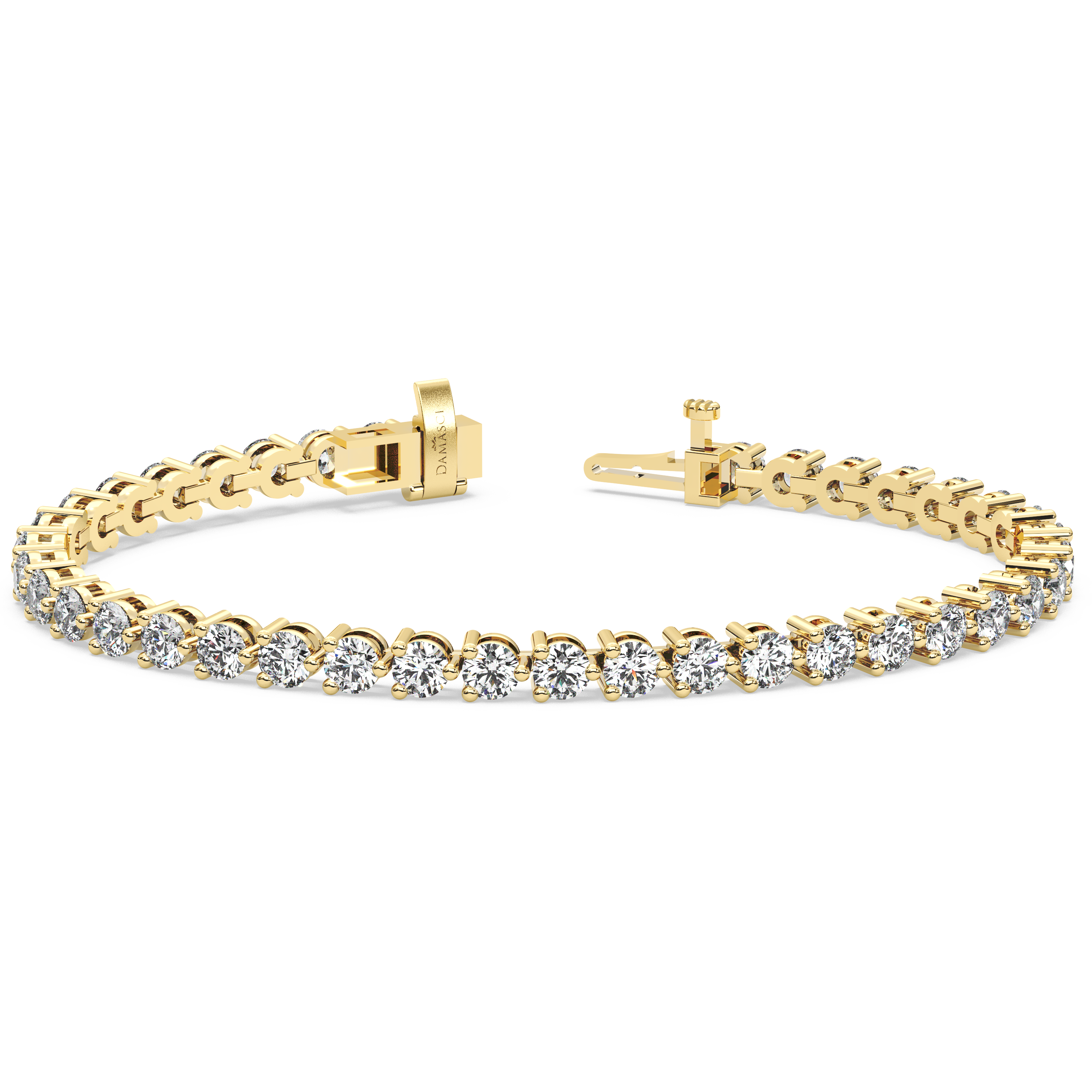 Three-Prong Diamond Tennis Bracelet (7.8 TCW)