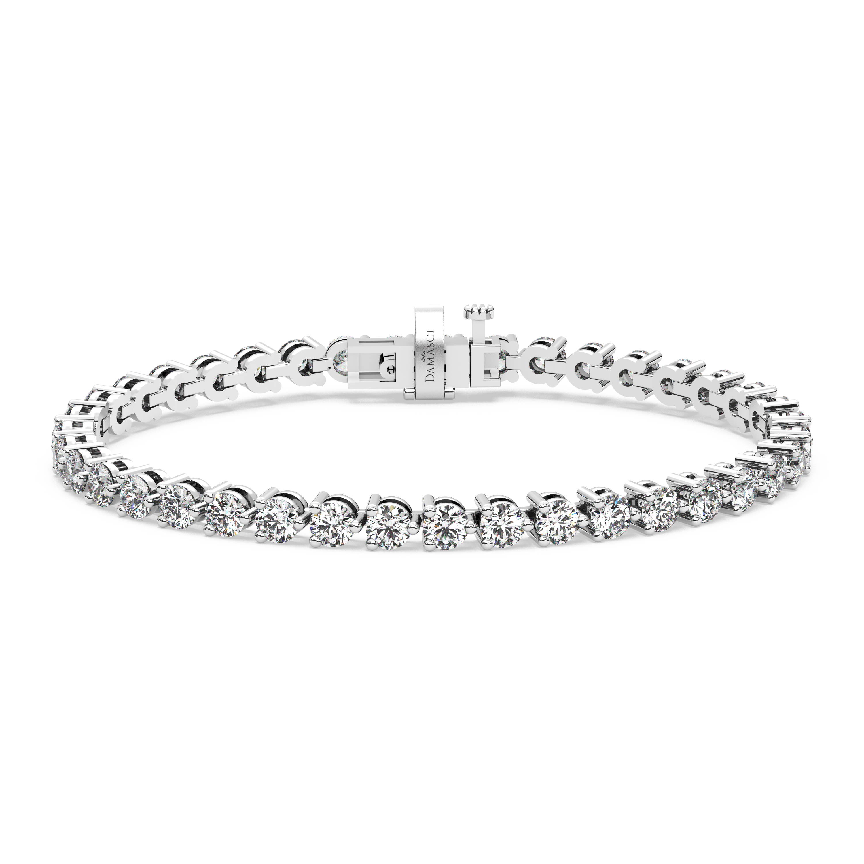 Three-Prong Diamond Tennis Bracelet (7.8 TCW)