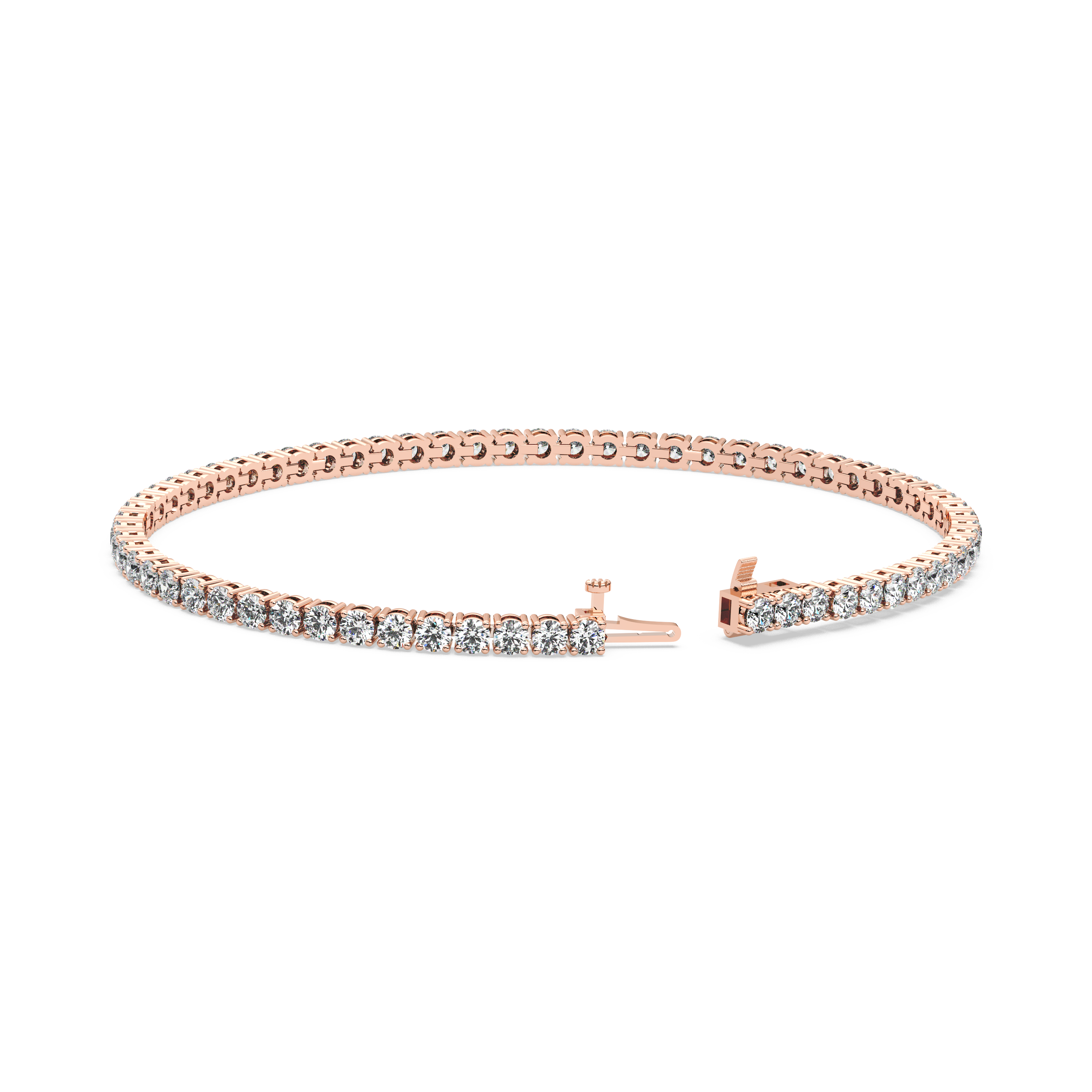 4-prong Diamond Tennis Bracelet (3.66 TCW)