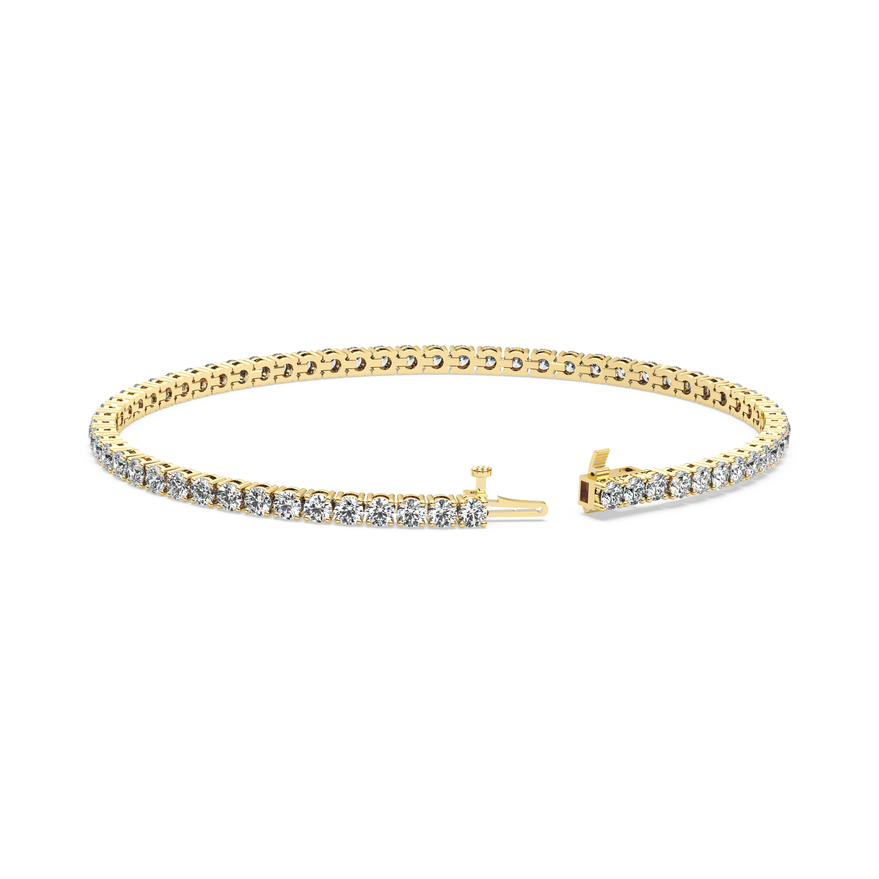 4-prong Diamond Tennis Bracelet (3.66 TCW)