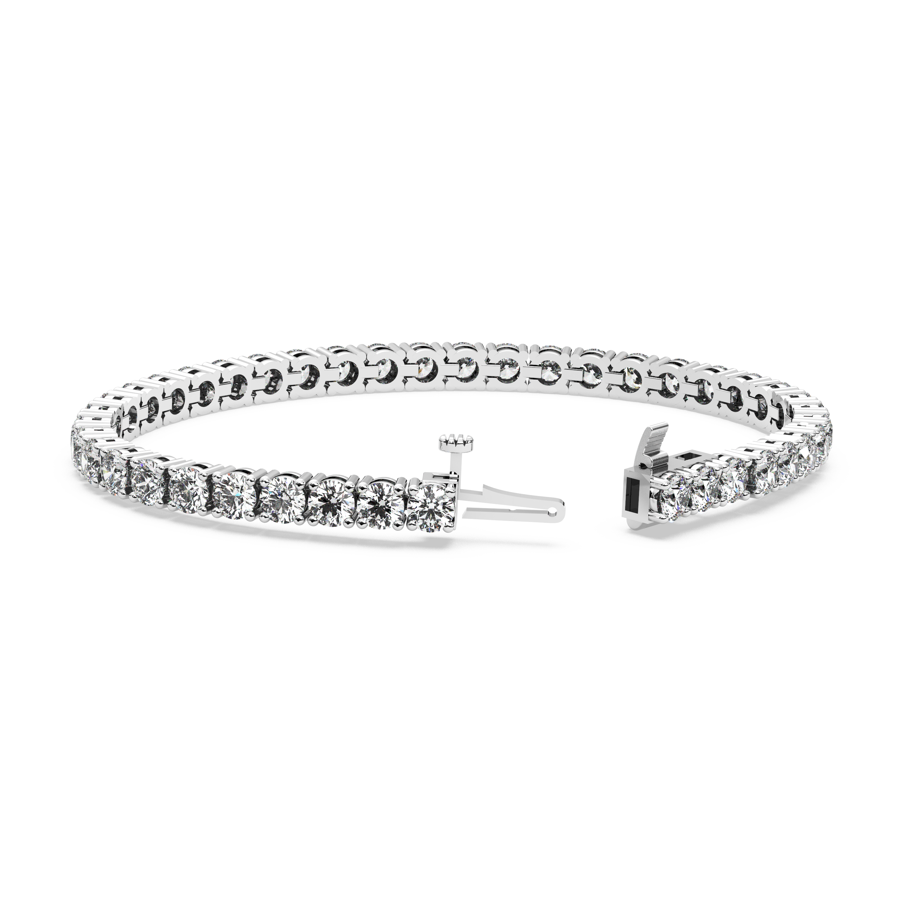 Four-Prong Diamond Tennis Bracelet (10.5 TCW)