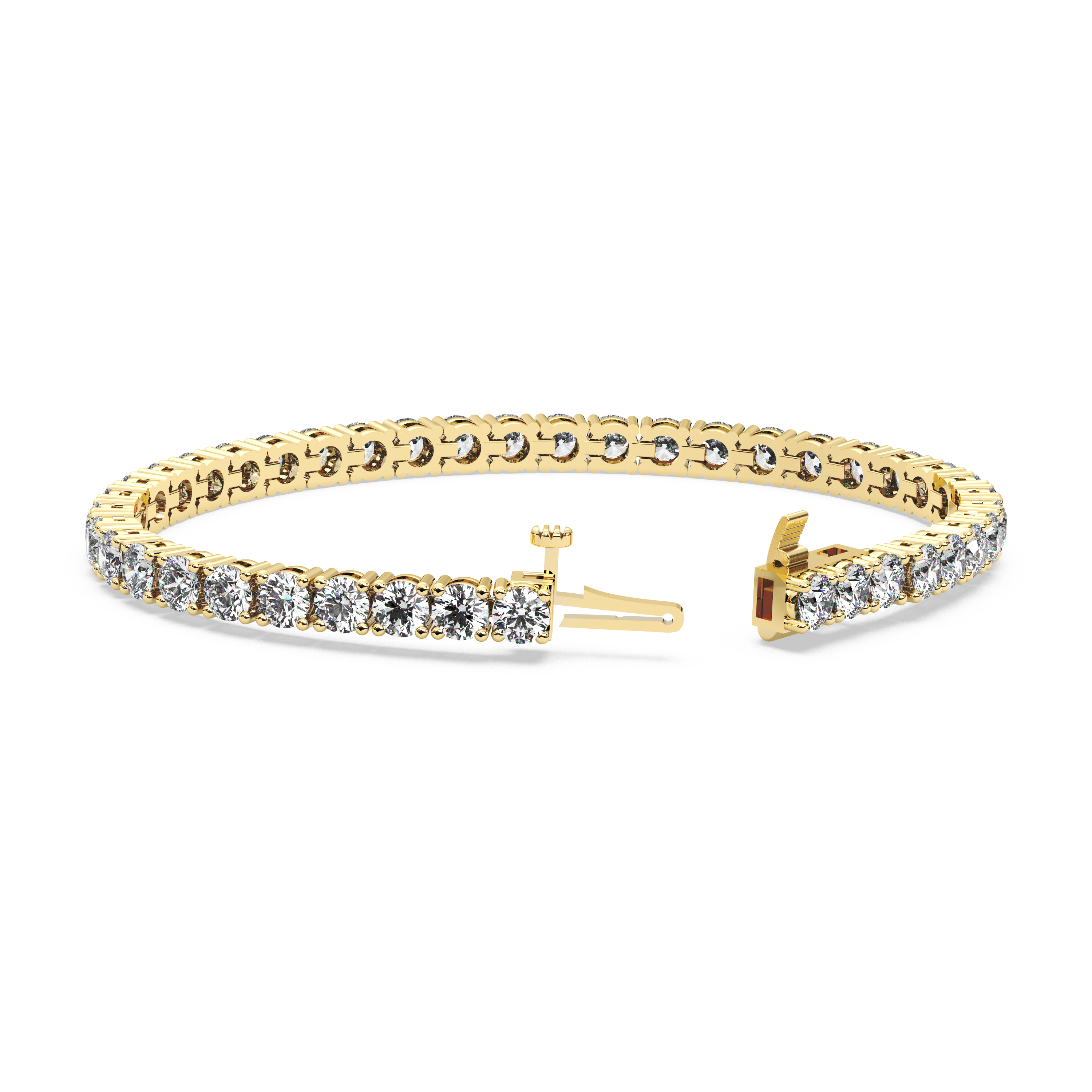 Four-Prong Diamond Tennis Bracelet (10.5 TCW)