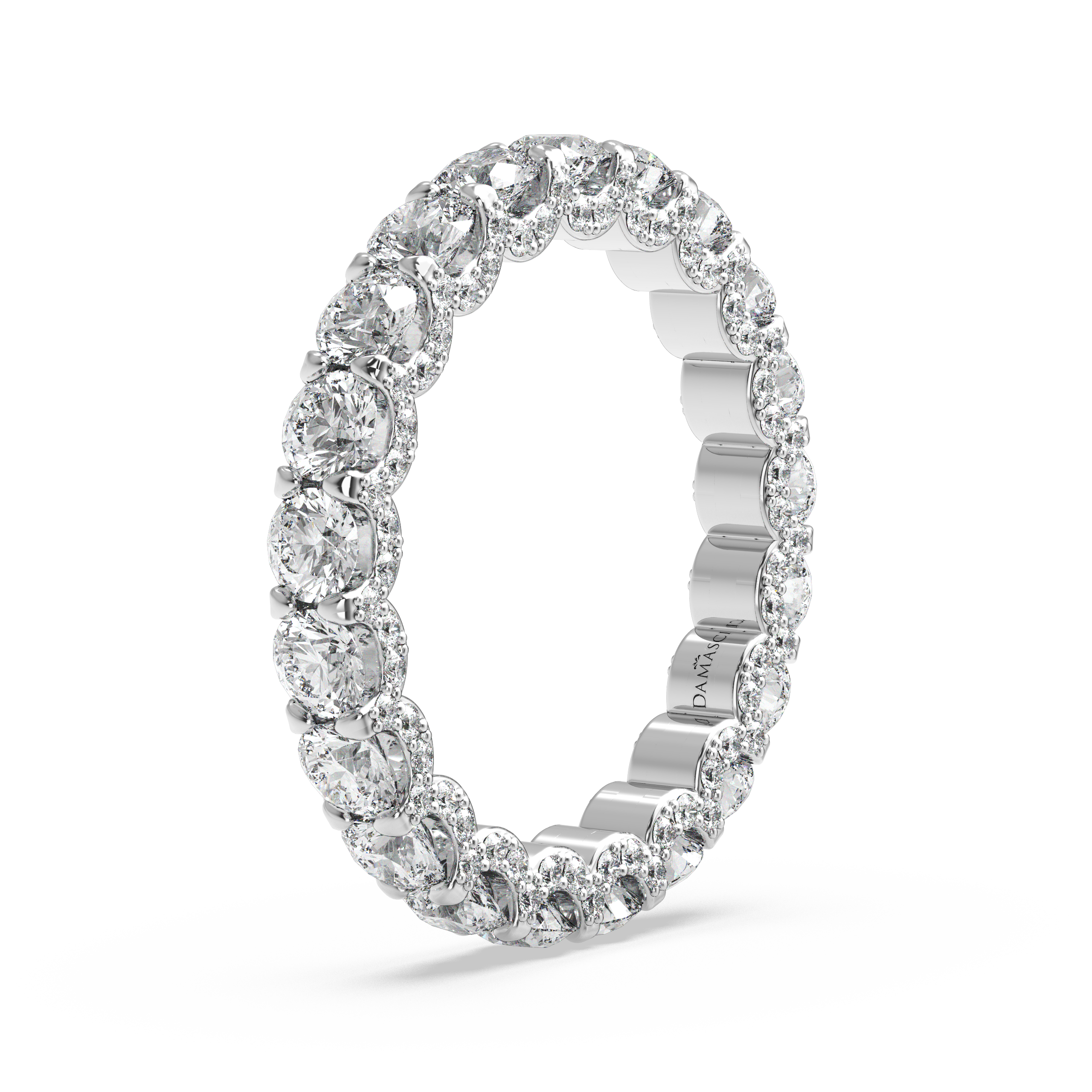 Round Diamond Eternity Ring in U-Gallery (3.00 T.C.W)
