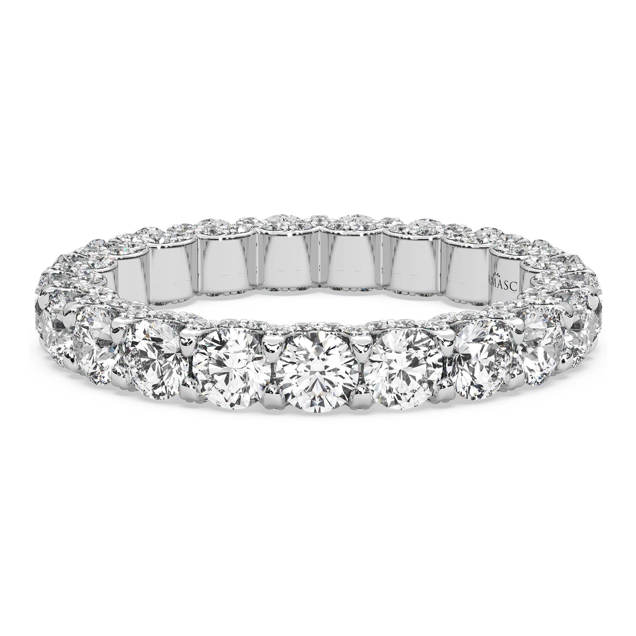 Round Diamond Eternity Ring in U-Gallery (3.00 T.C.W)