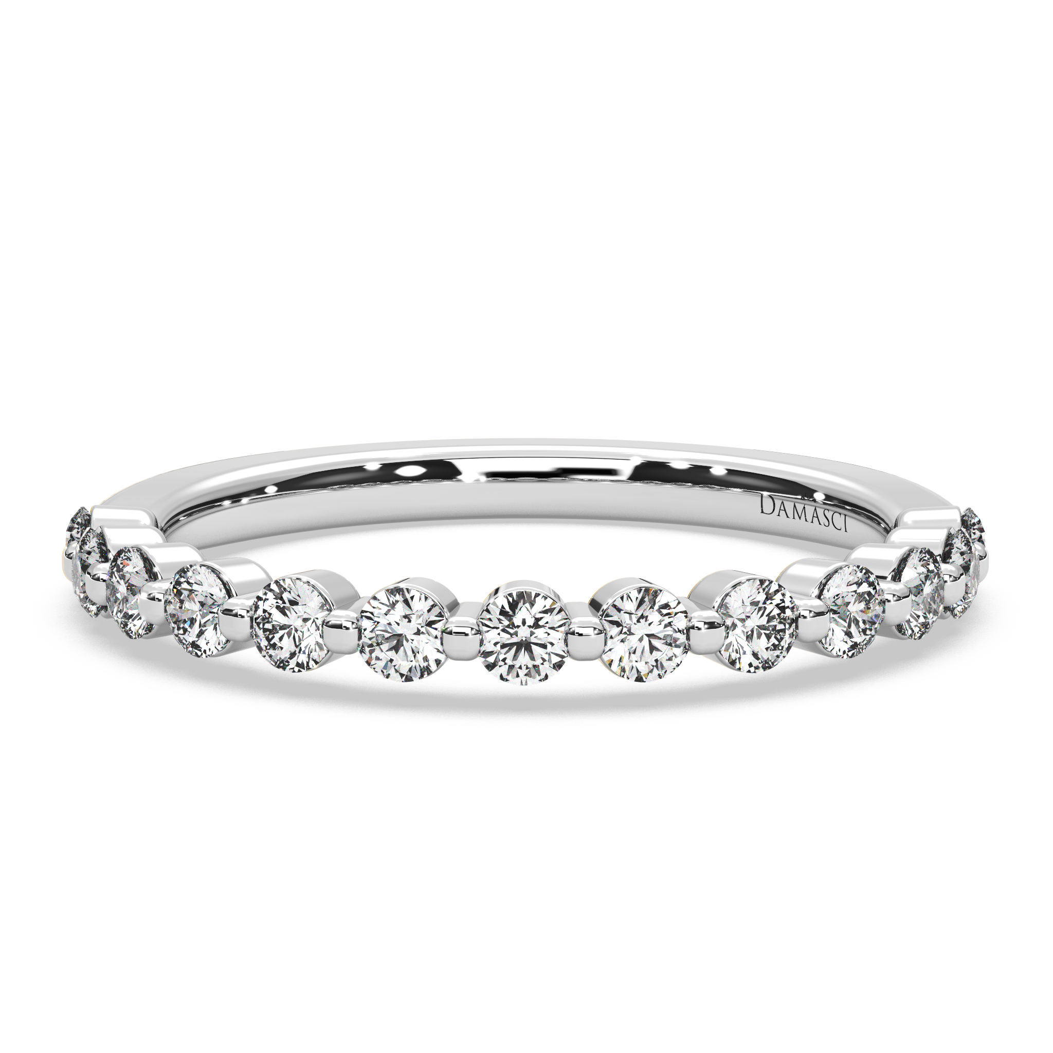 Rounds in Single Prong Wedding Ring