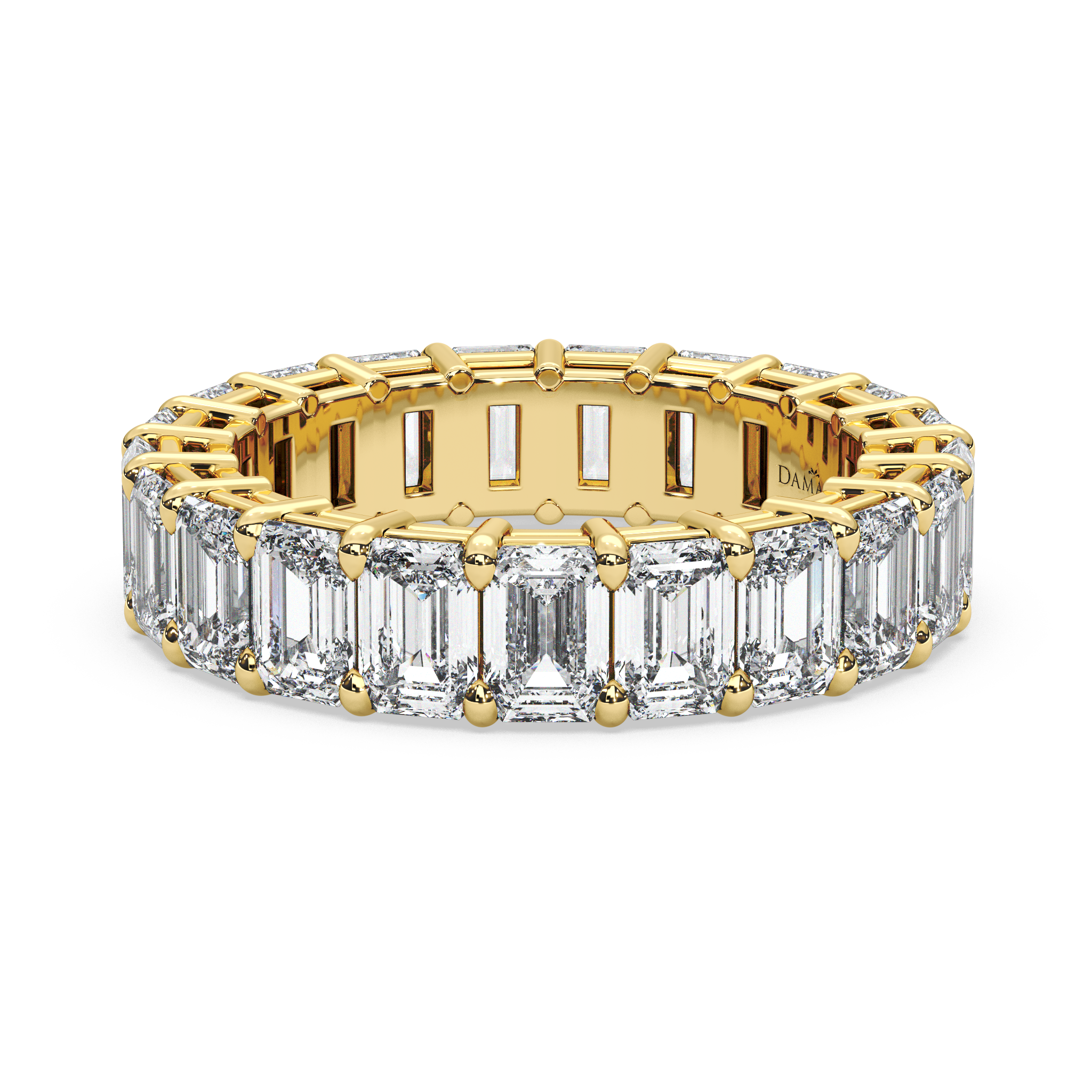 Emerald-Cut Diamond Eternity Ring in Double-Gallery Setting ( 6.50 T.C.W)