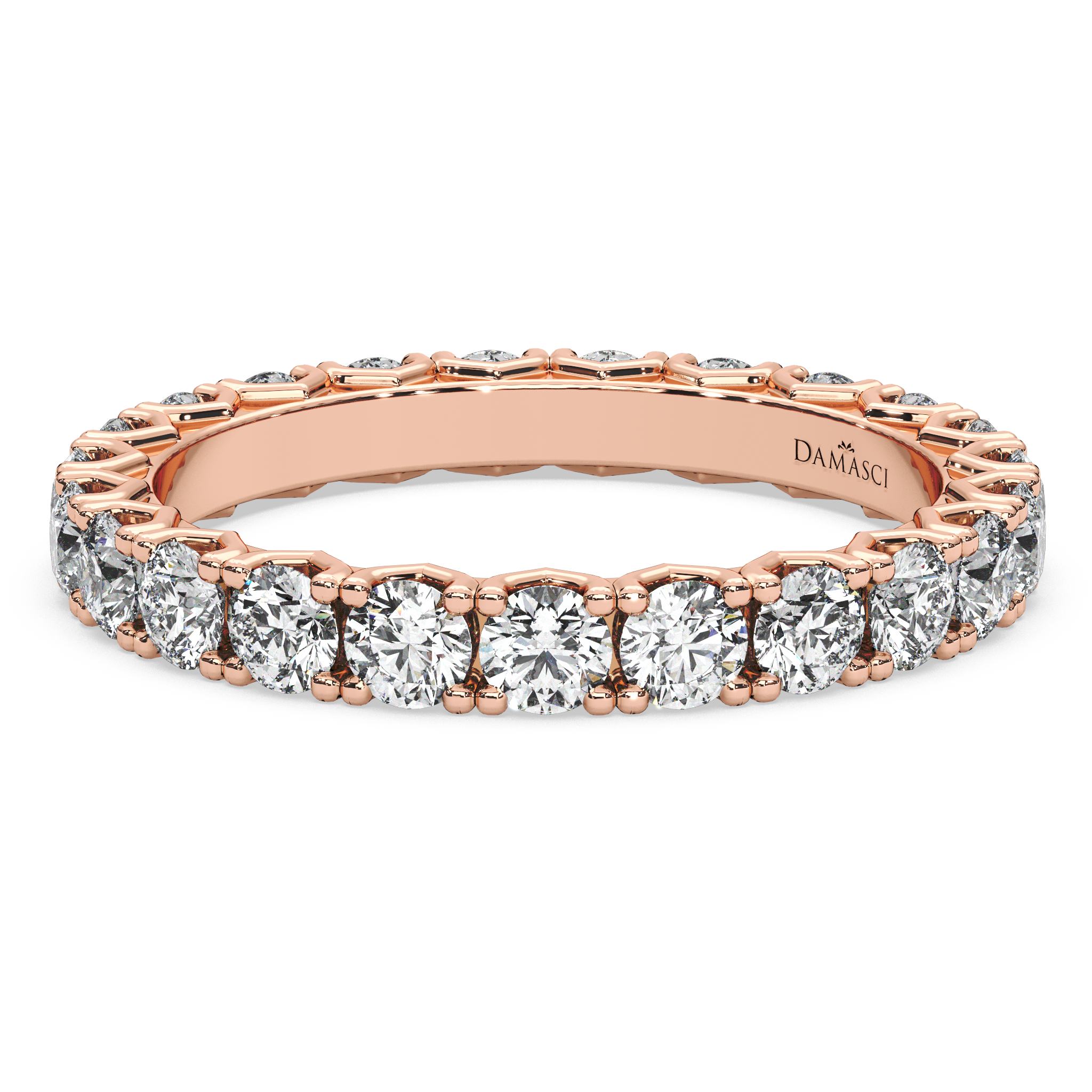 Rounds in V-Gallery Eternity Ring (1.70 T.C.W)