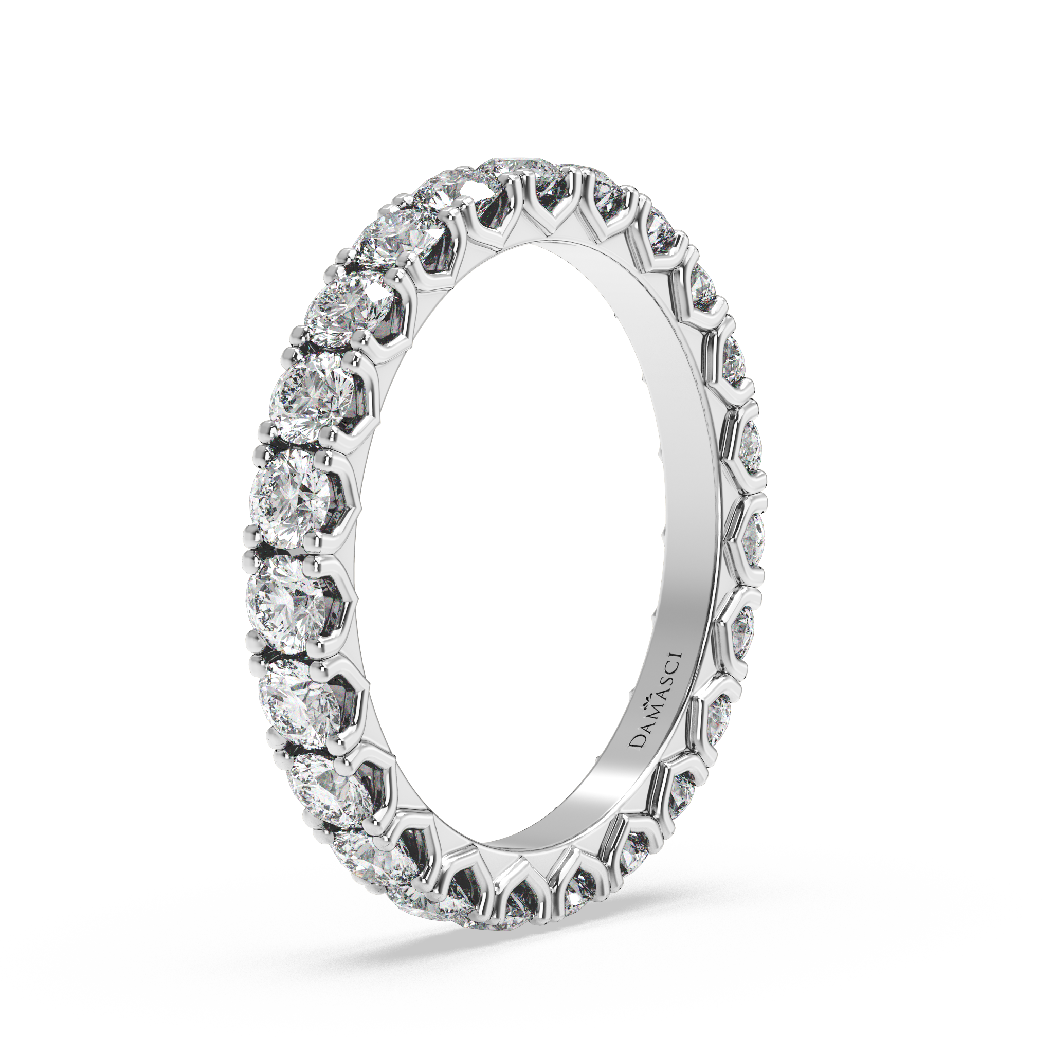 Rounds in V-Gallery Eternity Ring