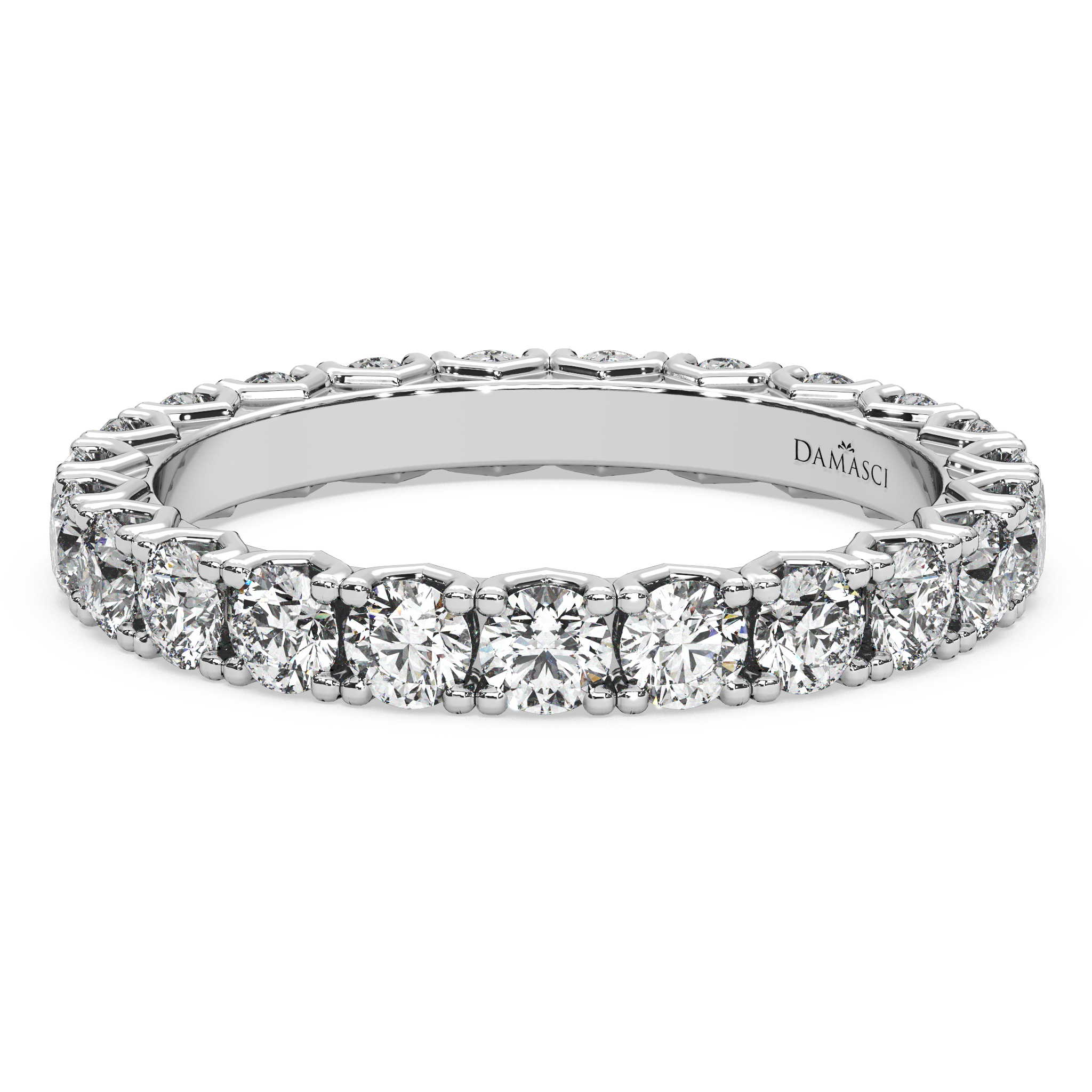 Rounds in V-Gallery Eternity Ring (1.70 T.C.W)