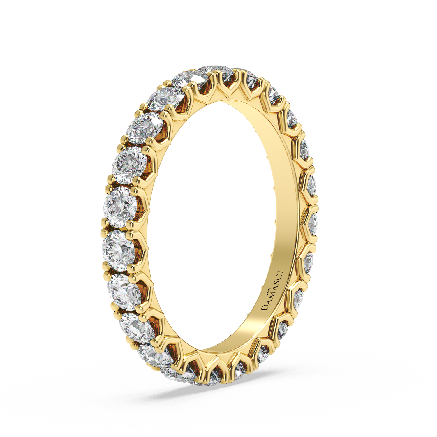 Rounds in V-Gallery Eternity Ring (1.70 T.C.W)
