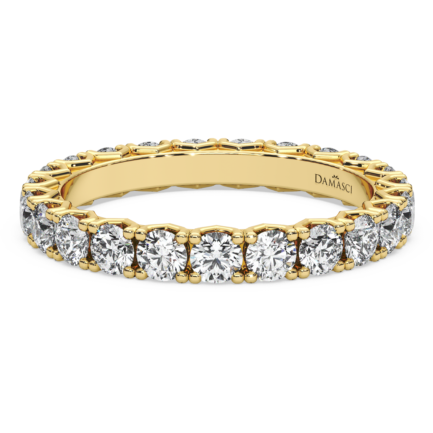 Rounds in V-Gallery Eternity Ring (1.70 T.C.W)