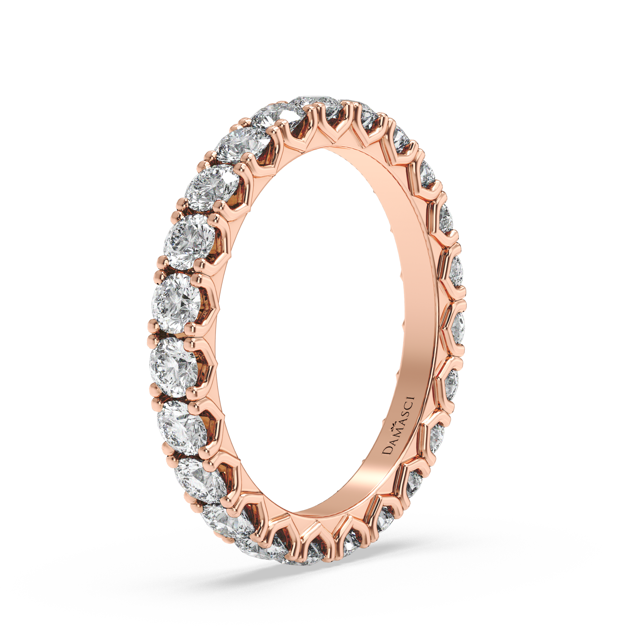Rounds in V-Gallery Eternity Ring (1.70 T.C.W)