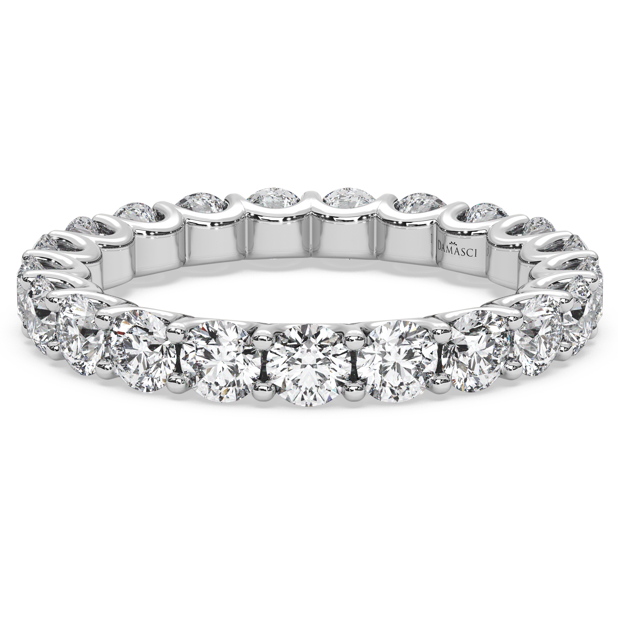 Round Diamond Eternity Ring in U-Gallery (2.25 T.C.W)
