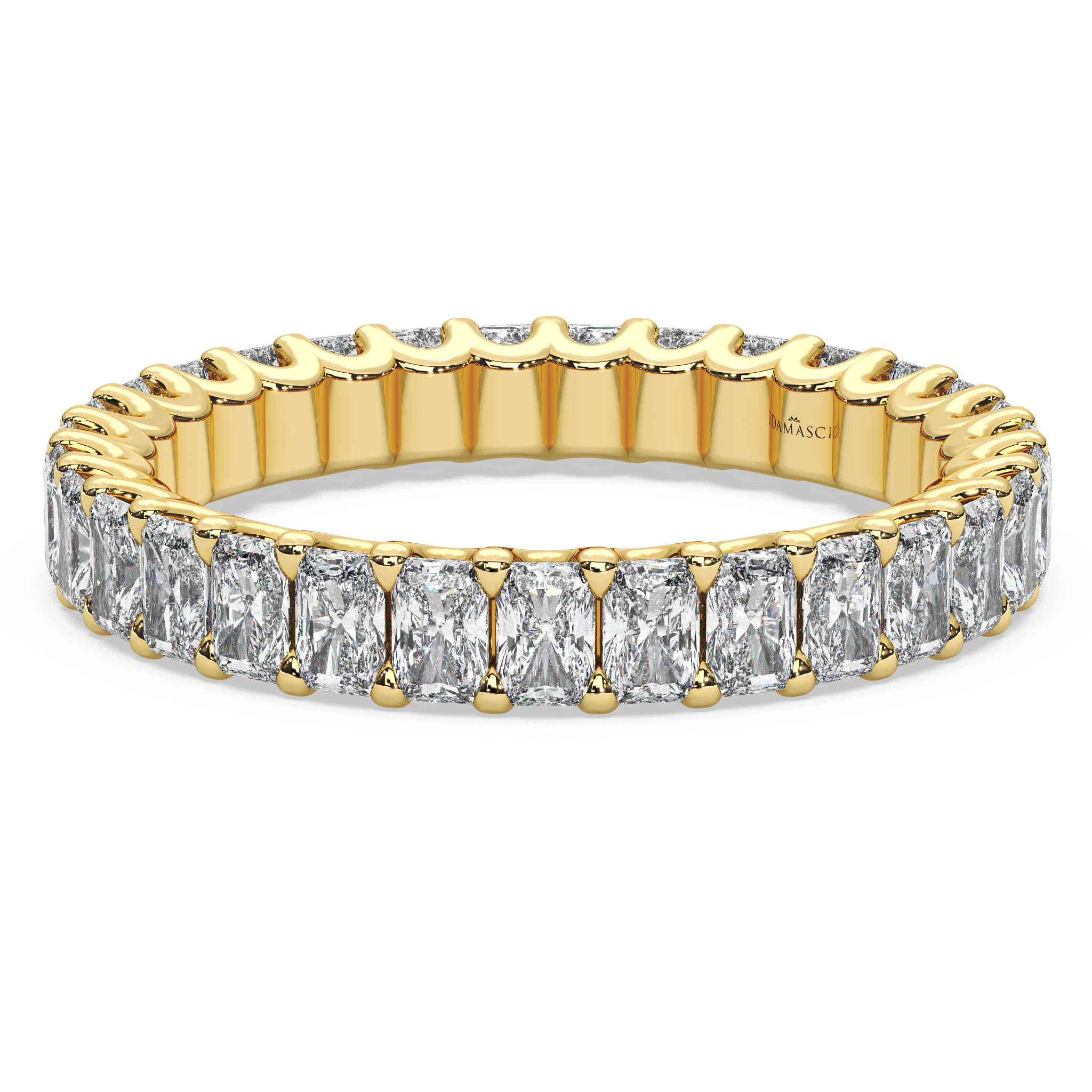 Radiant-Cut Diamonds Eternity Ring in U-Gallery (2.25 T.C.W)