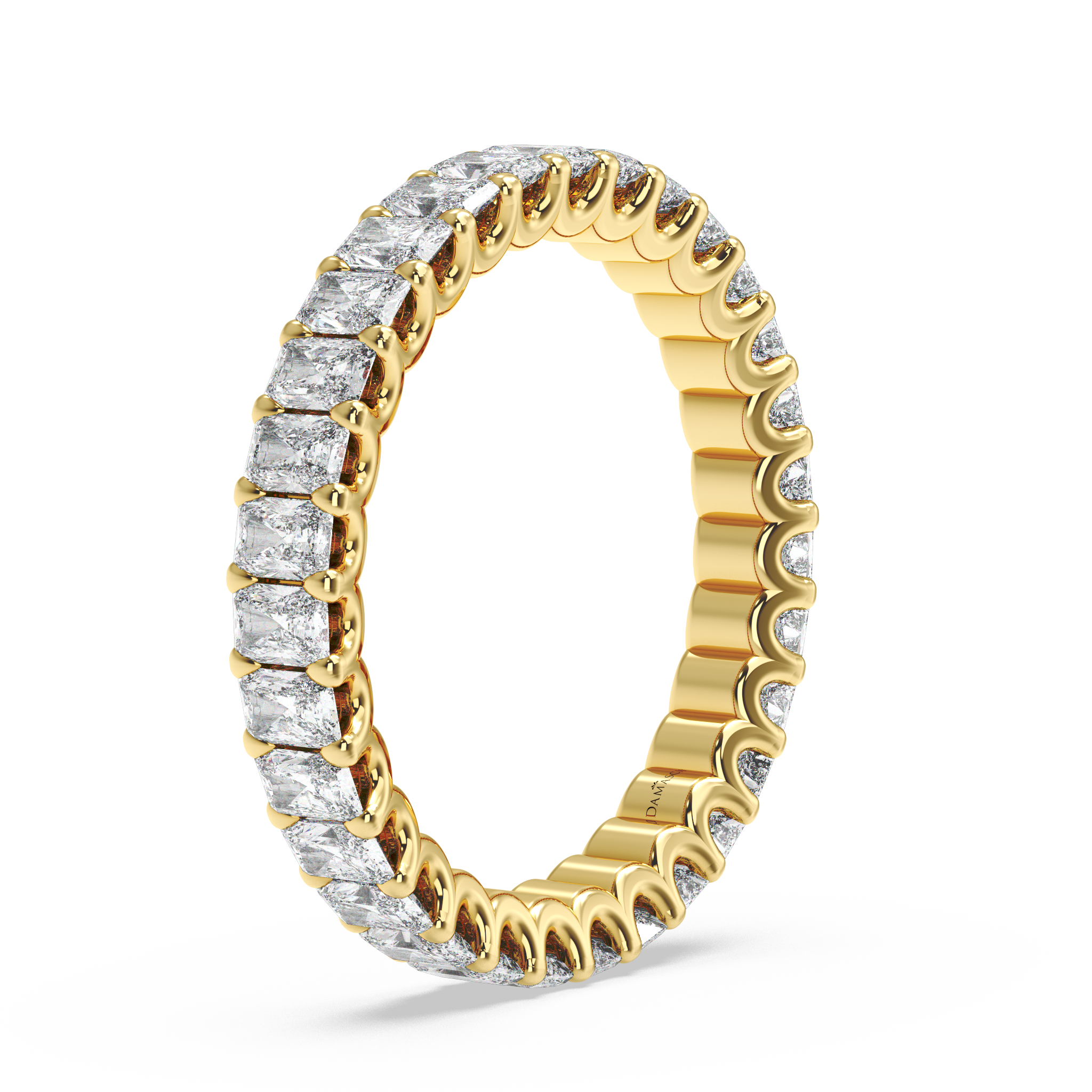 Radiant-Cut Diamonds Eternity Ring in U-Gallery (2.25 T.C.W)