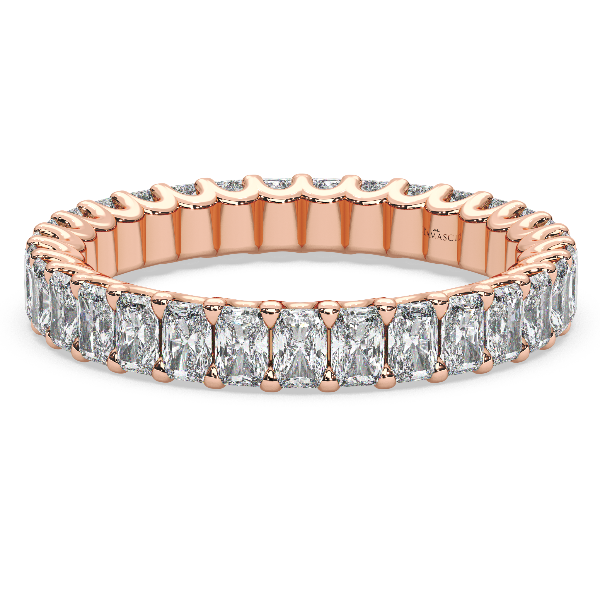 Radiant-Cut Diamonds Eternity Ring in U-Gallery (2.25 T.C.W)