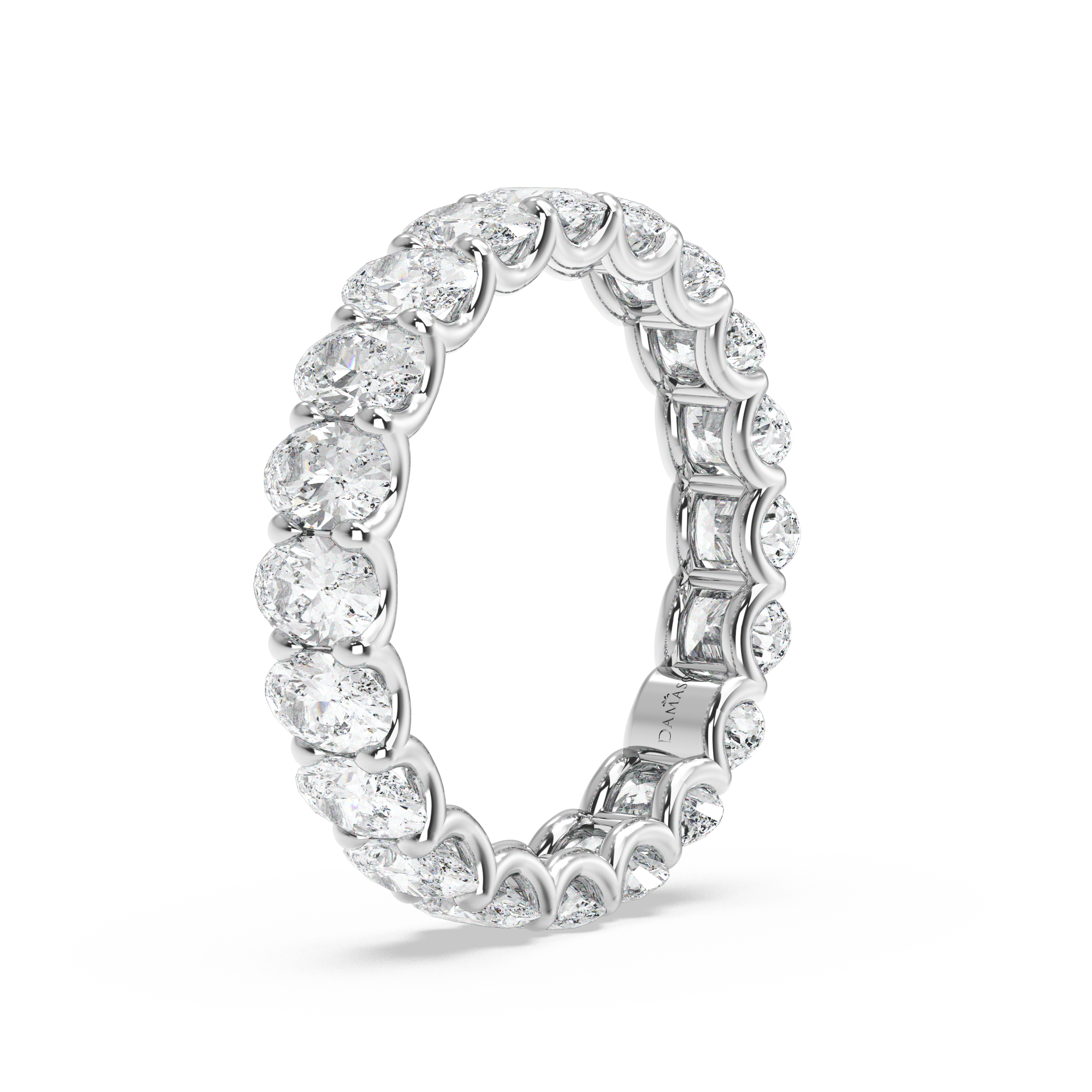 Ovals in U-Gallery Eternity Ring - (3.00 T.C.W)