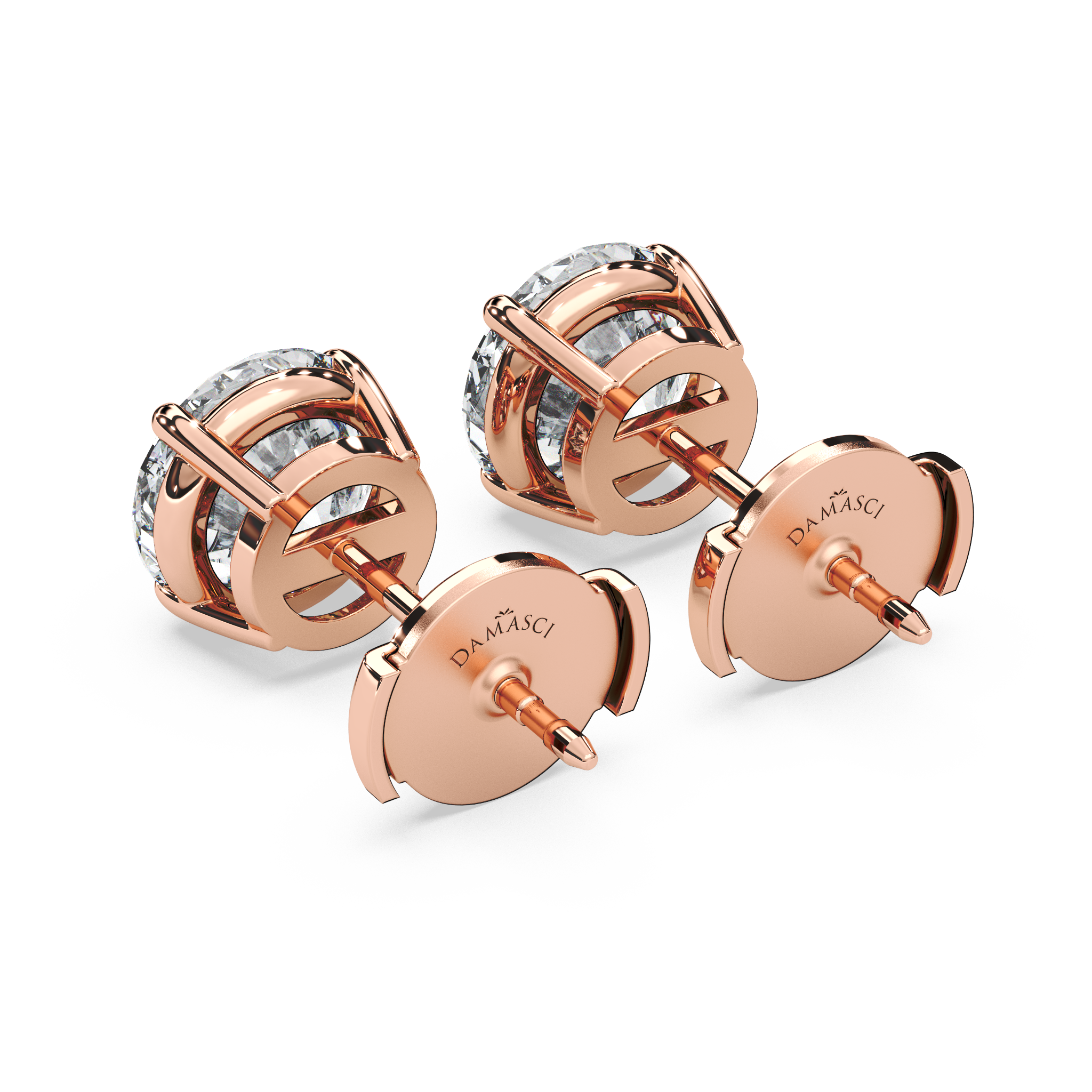 Double Gallery Diamond Studs (4 TCW)