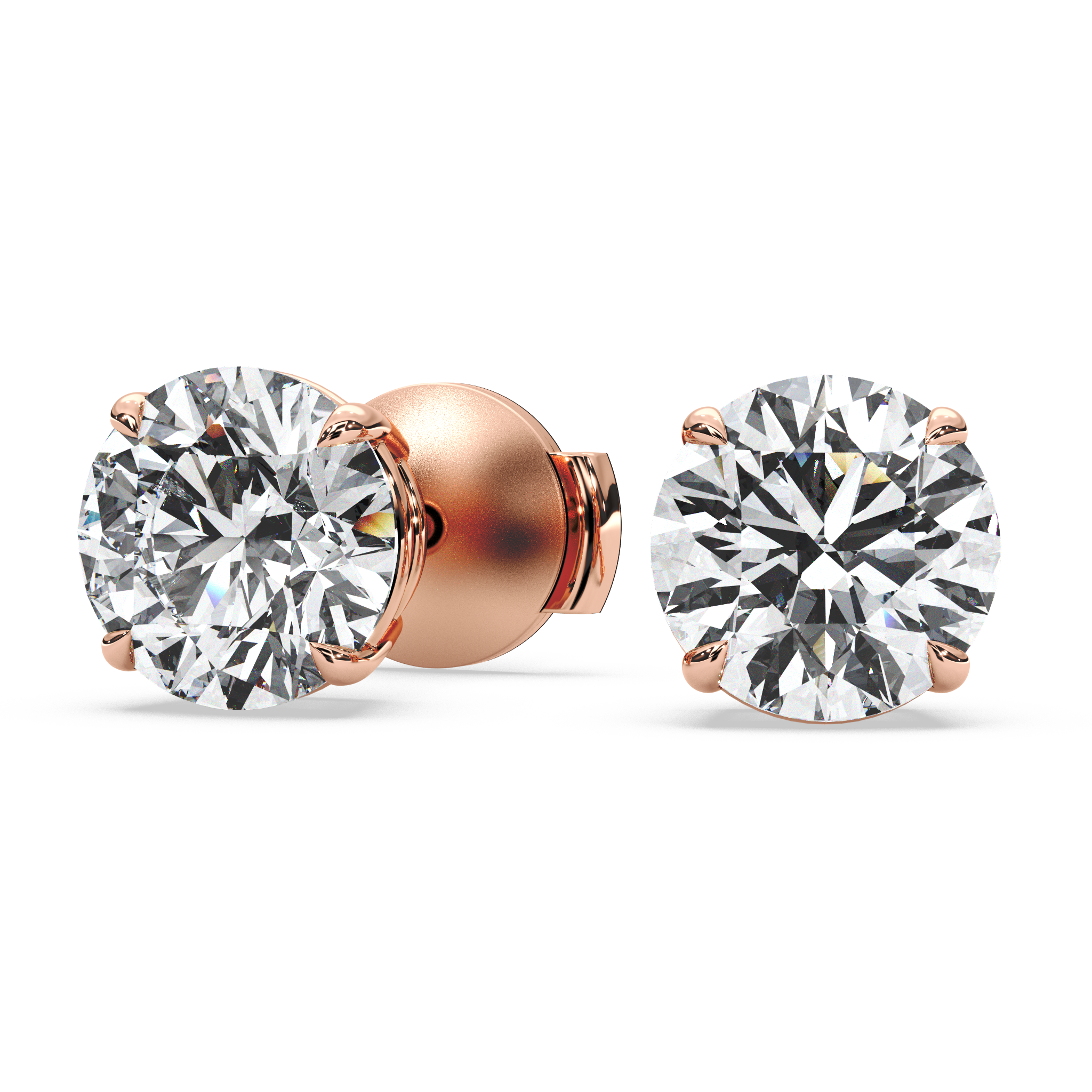 Double Gallery Diamond Studs (4 TCW)