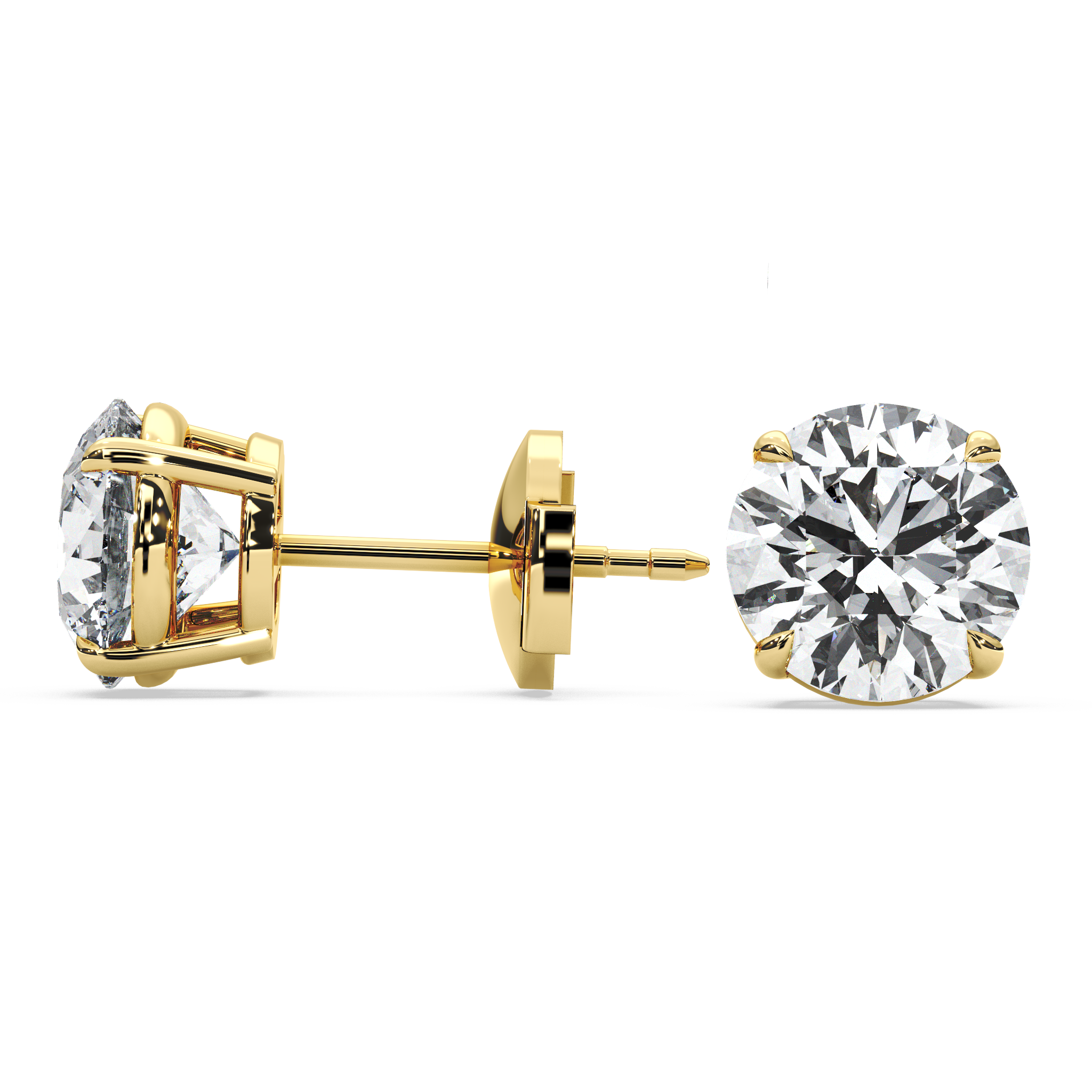 Double Gallery Diamond Studs (4 TCW)