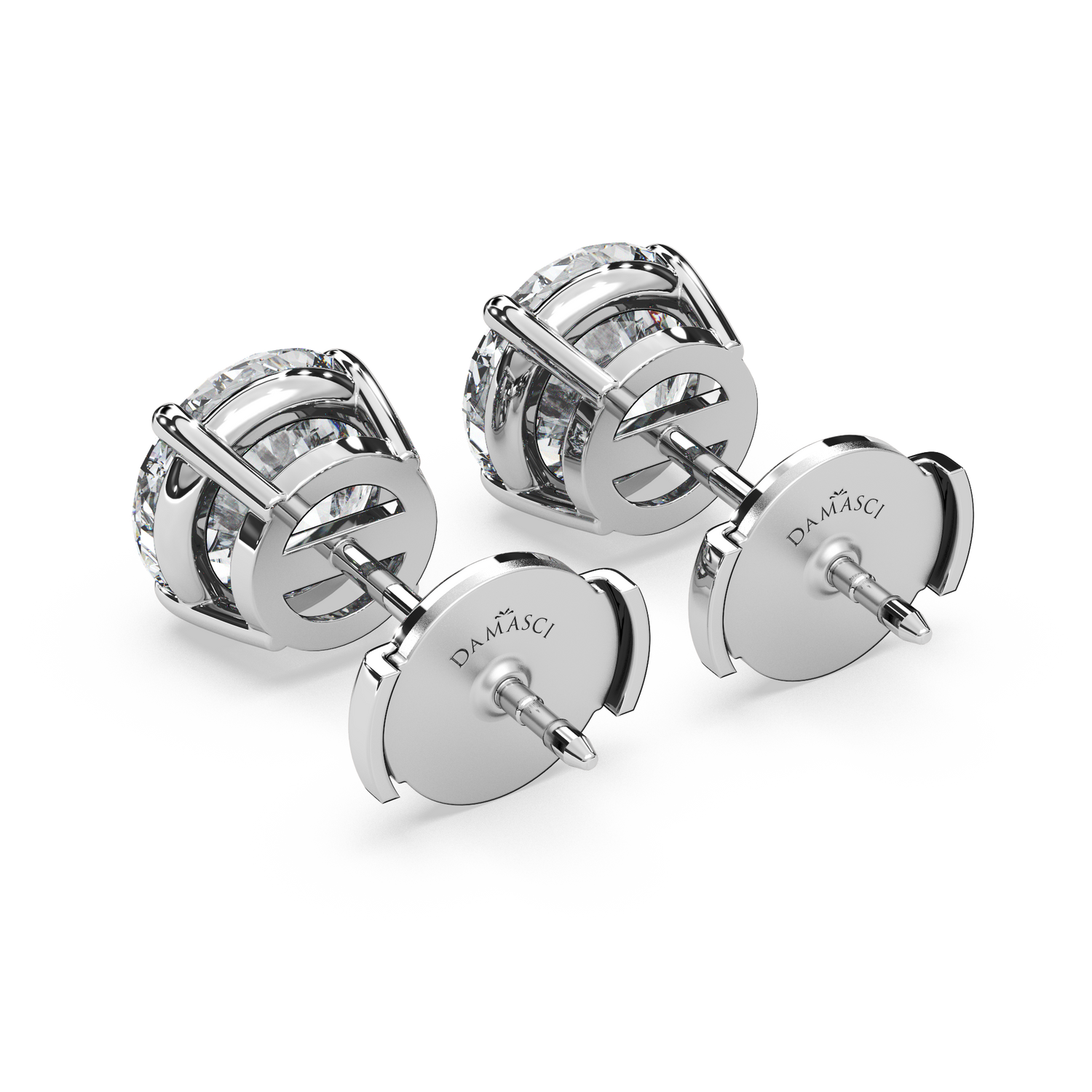 Double Gallery Diamond Studs (4 TCW)