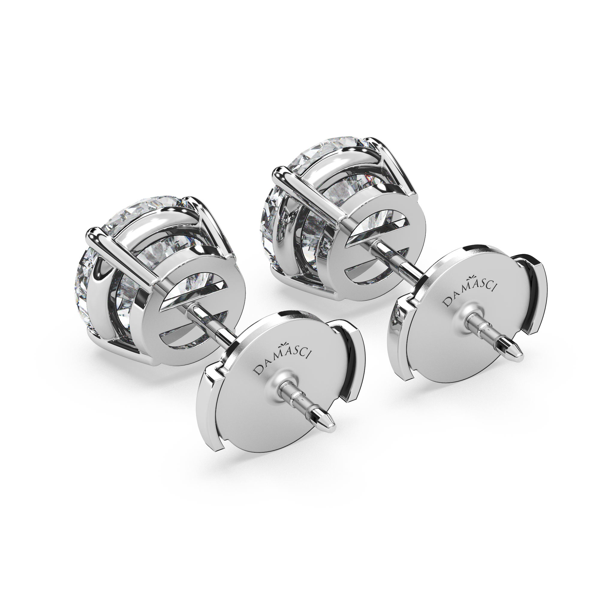 Double Gallery Diamond Studs (4 TCW)