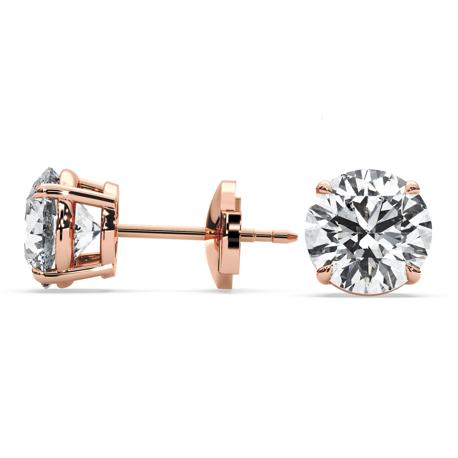 Double Gallery Diamond Studs (4 TCW)