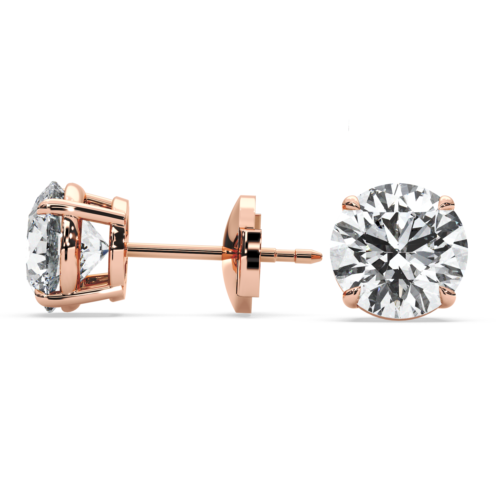 Double Gallery Diamond Studs (4 TCW)