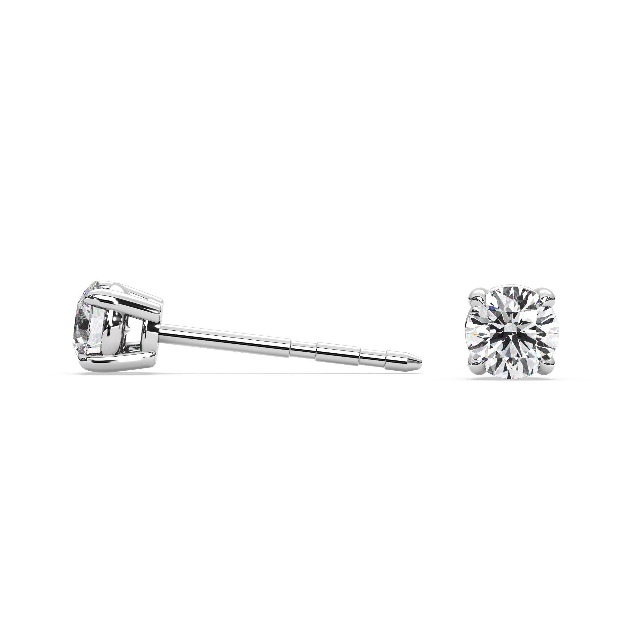 Double Gallery Diamond Studs (0.50 TCW)