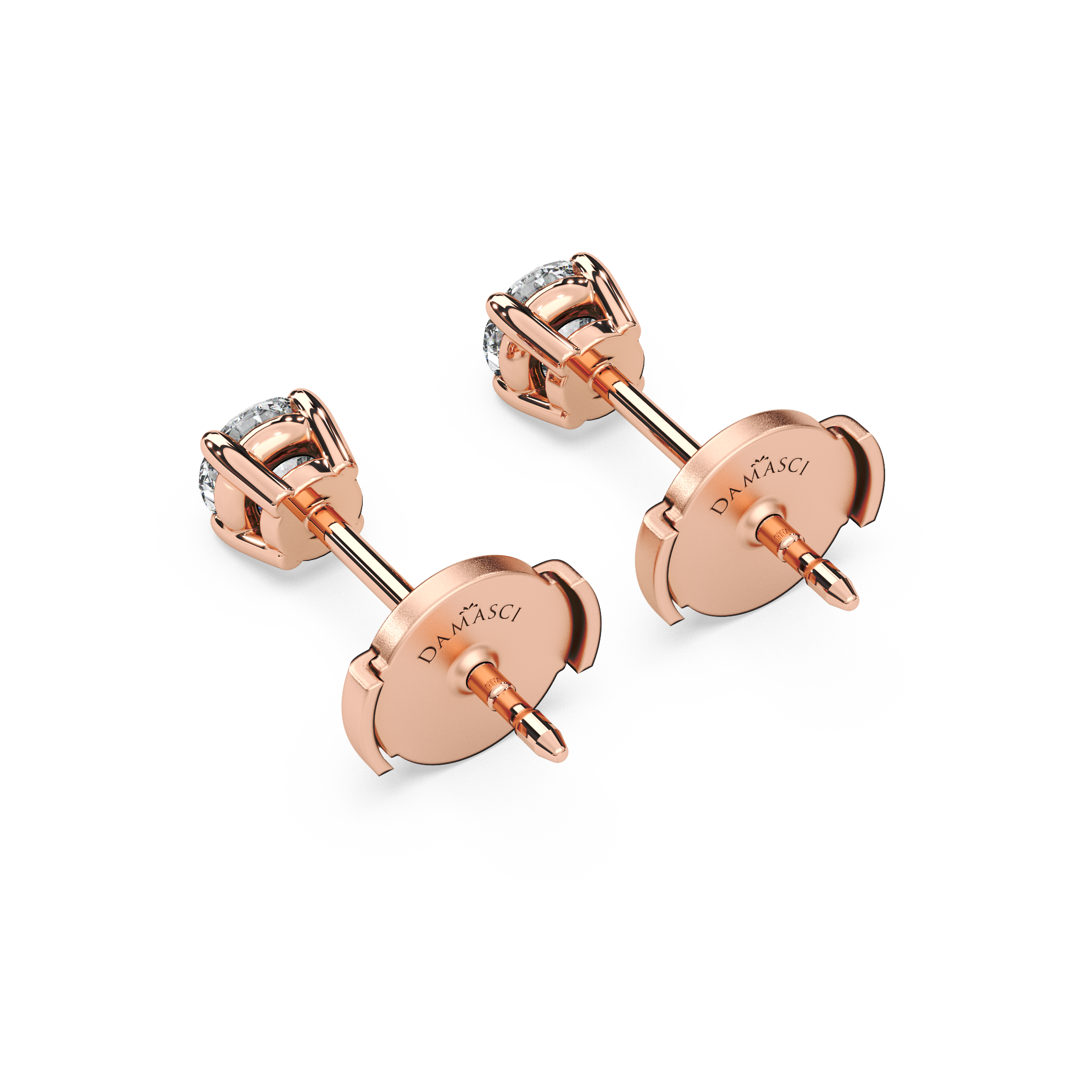Double Gallery Diamond Studs (0.50 TCW)