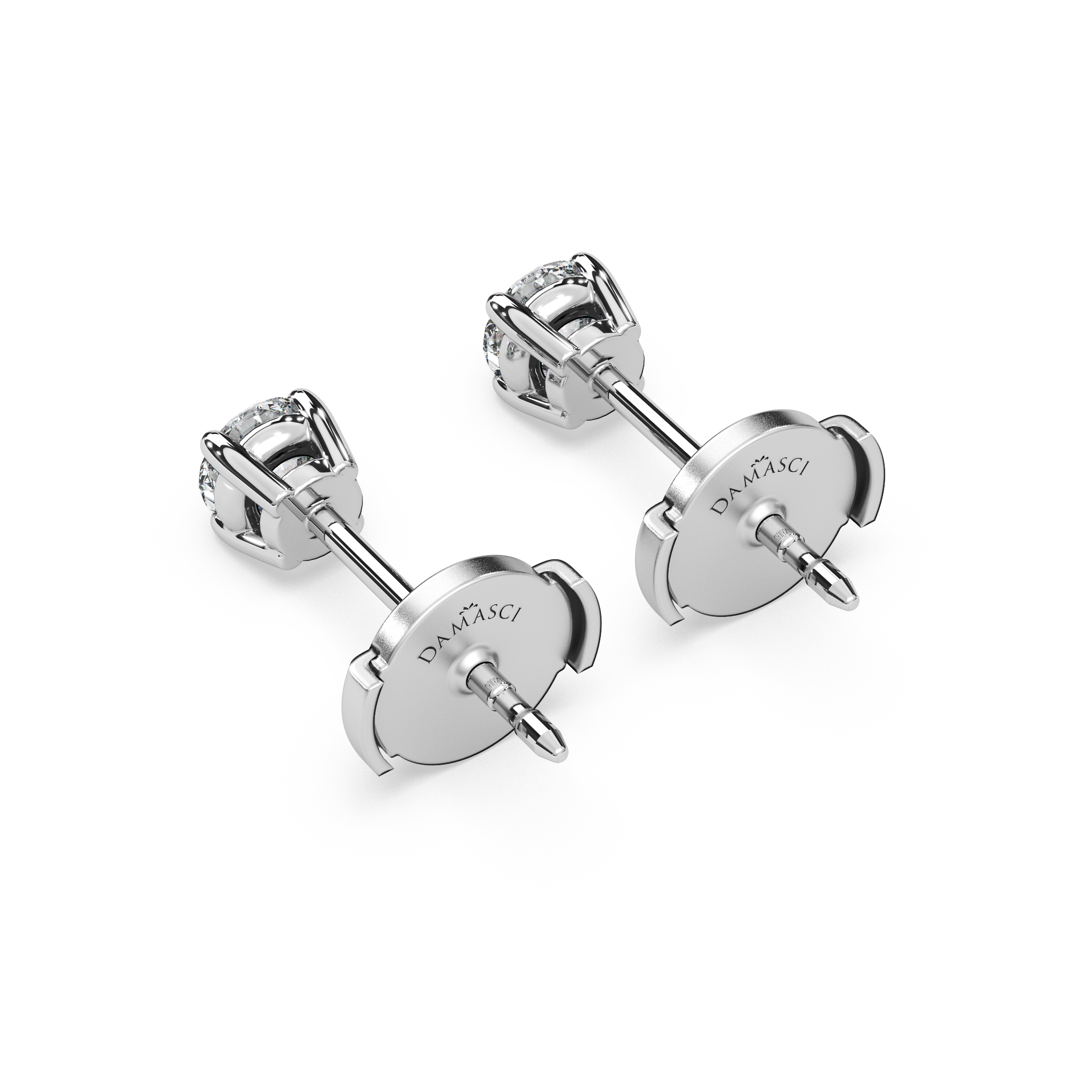 Double Gallery Diamond Studs (0.50 TCW)