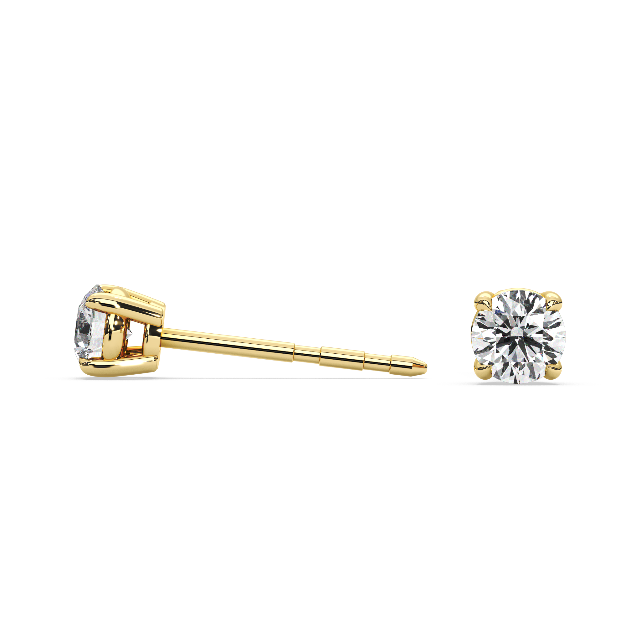 Double Gallery Diamond Studs (0.50 TCW)